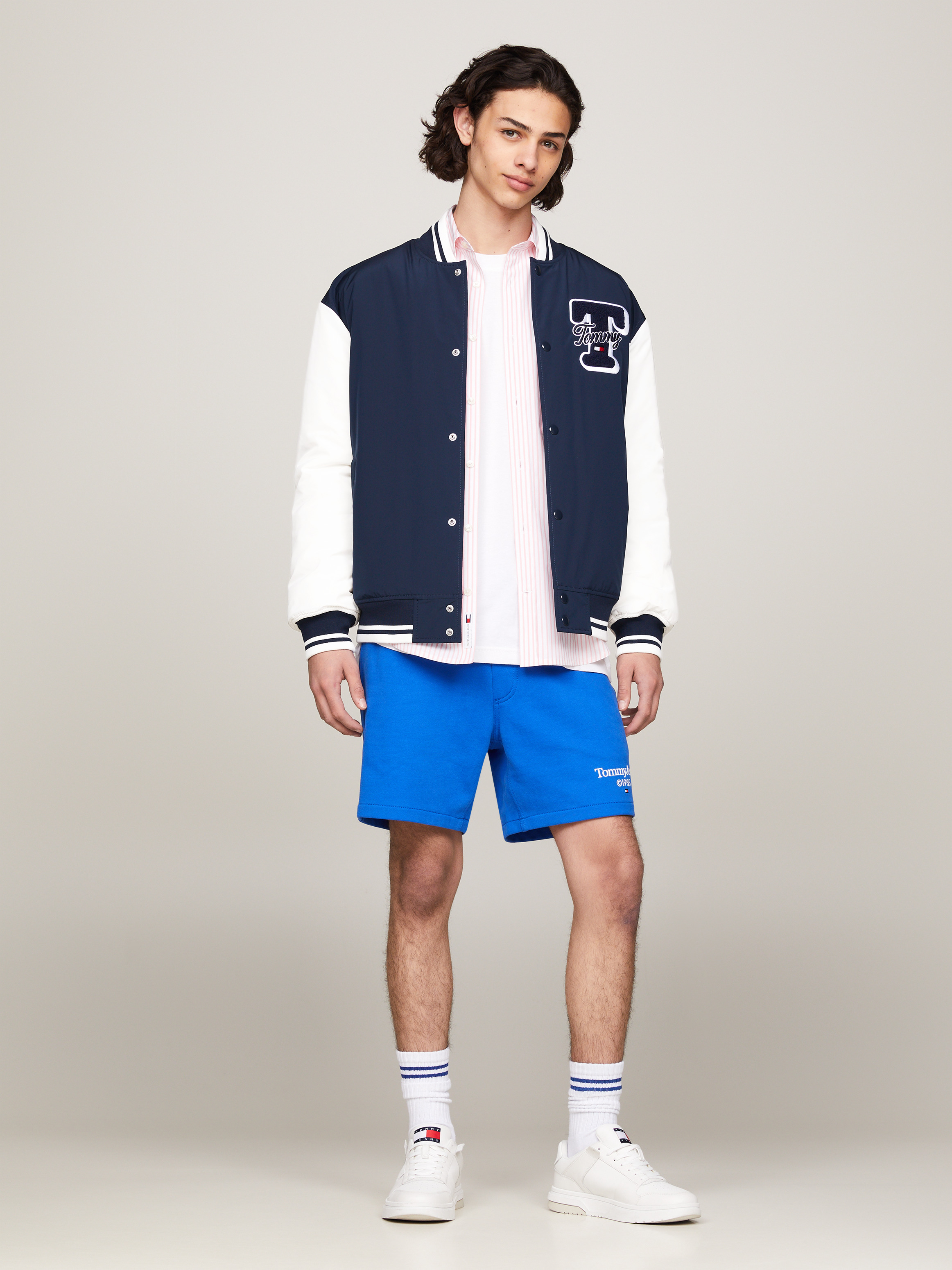 Varsity Colour-Blocked Letterman Jacket | Coats & Jackets