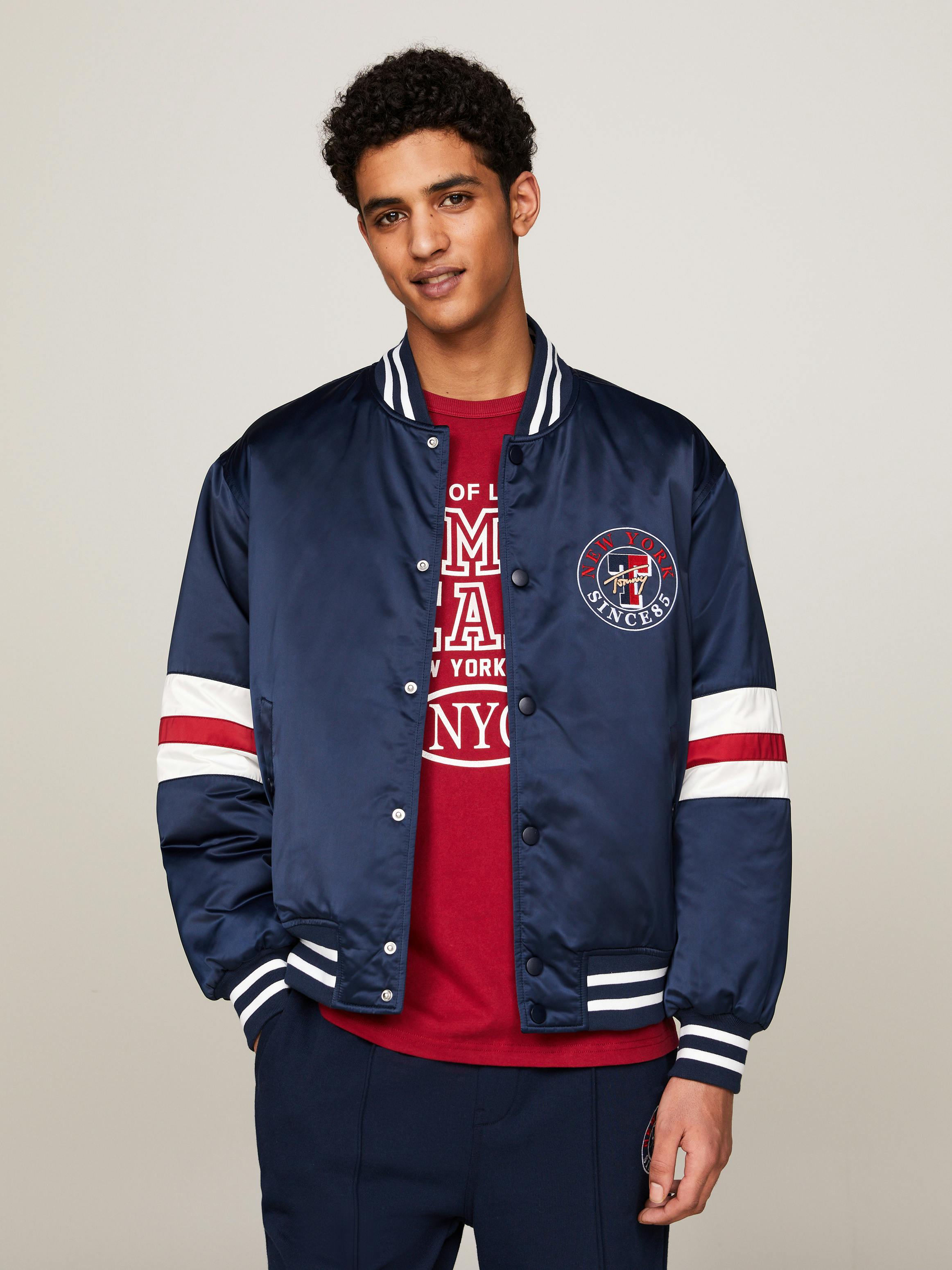 Tommy Hilfiger Men's Th Flex Down Bomber Jacket Micro