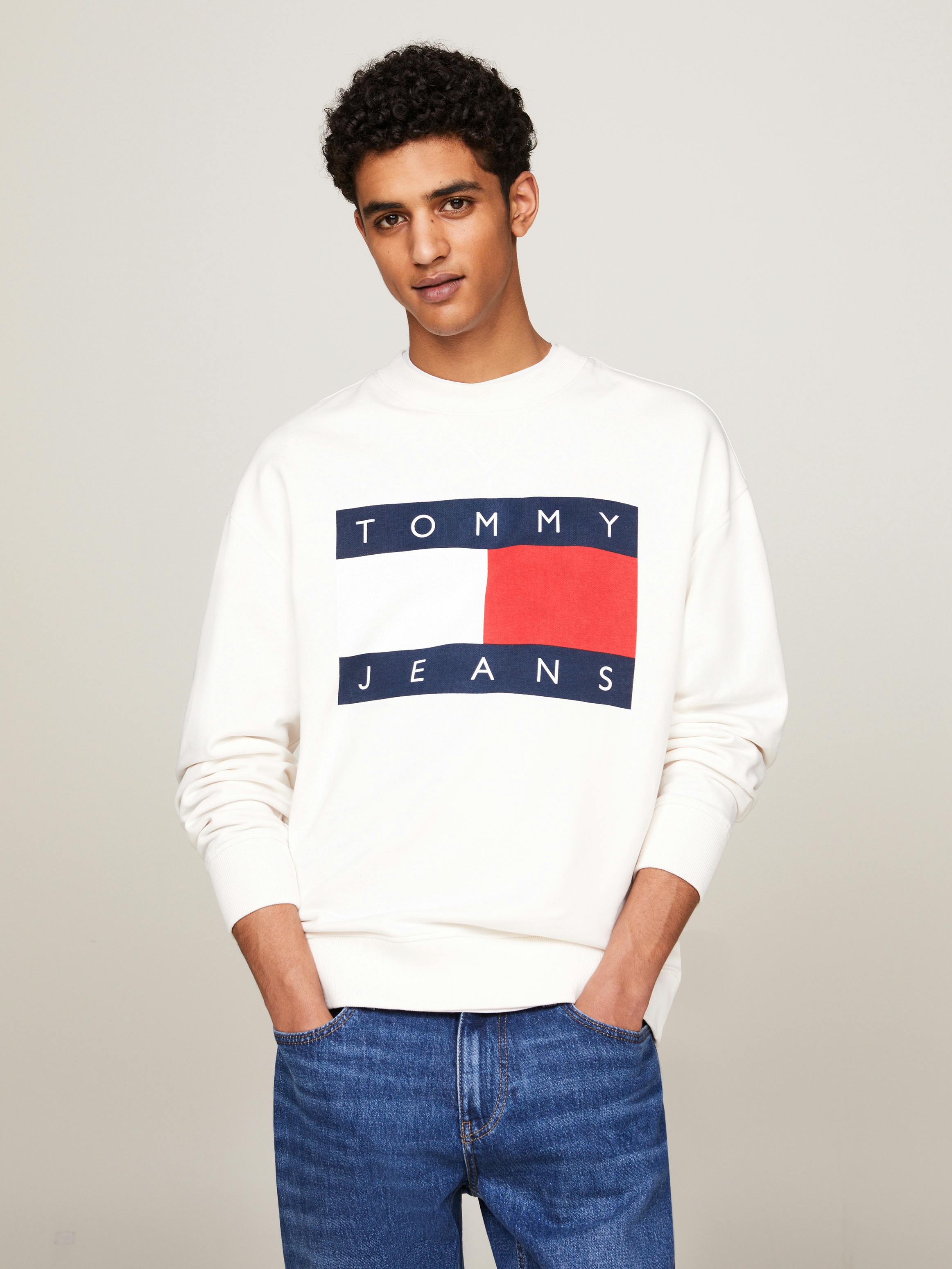 Oversized Flag Relaxed Fit Sweatshirt | Sweatshirts & Hoodies 