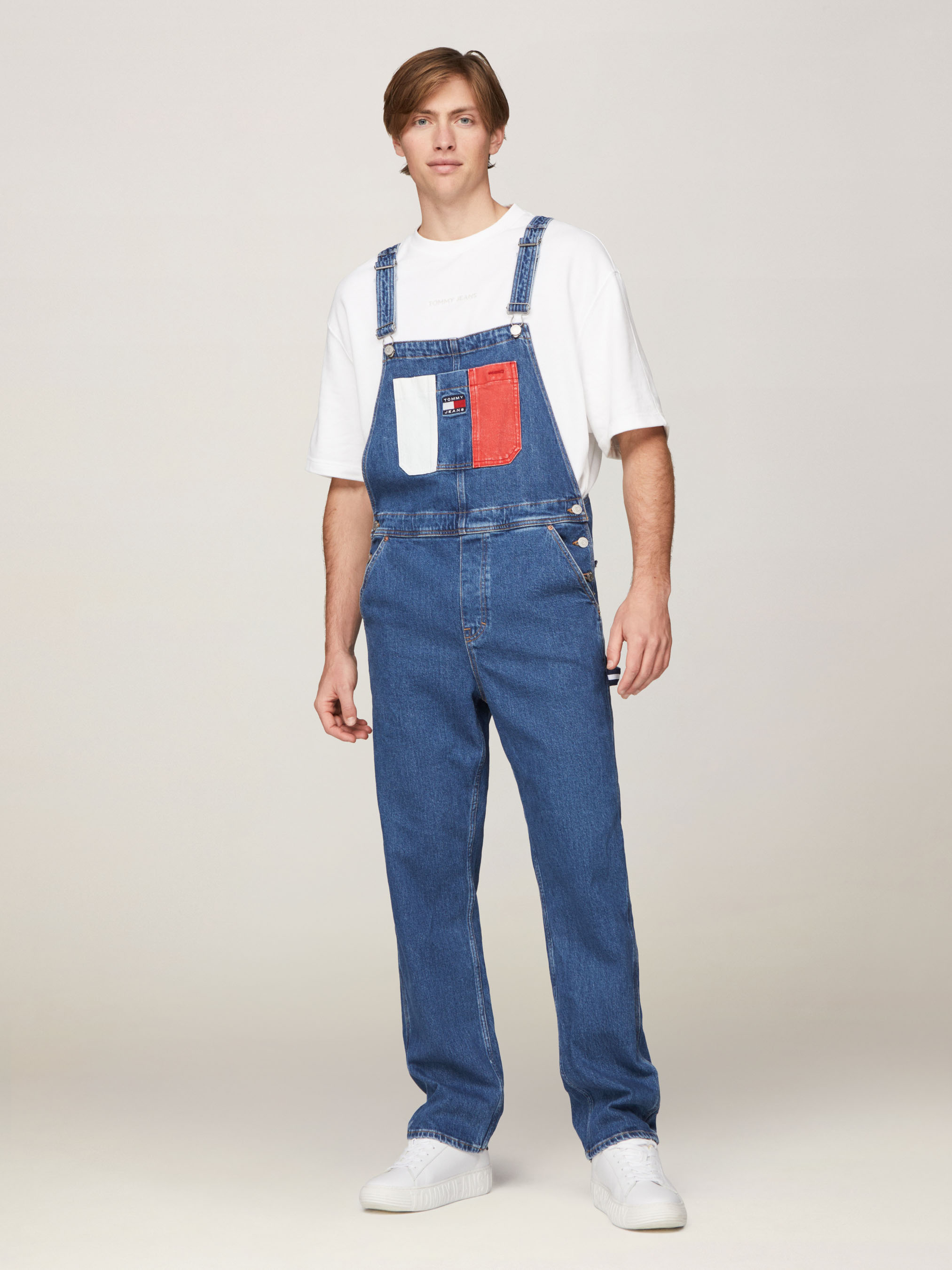 Tommy Jeans outlet Faded Denim Dungarees sz L