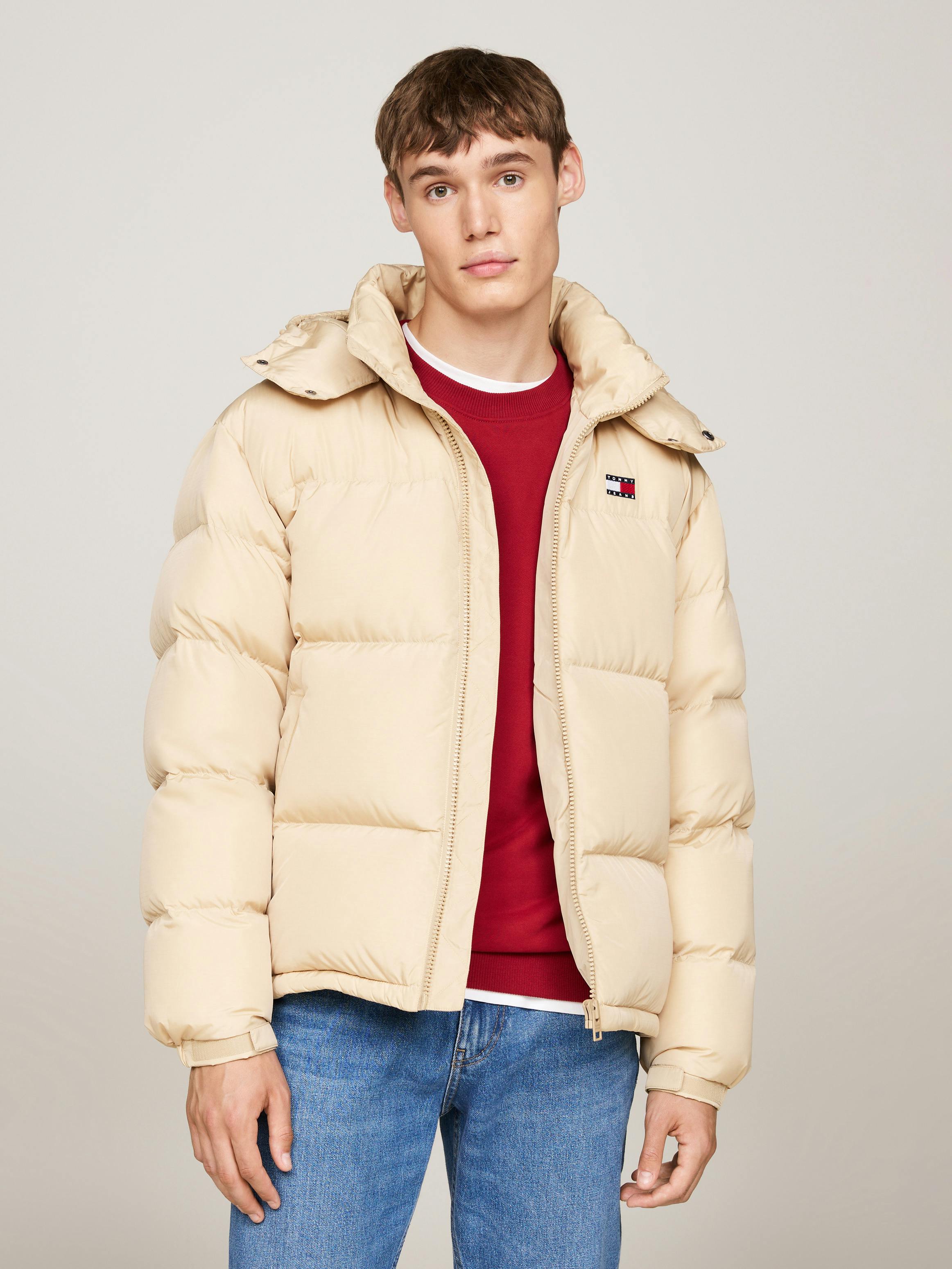Down Filled Tommy Hilfiger Puffer Jacket Fur Hood Tommy Hilfiger