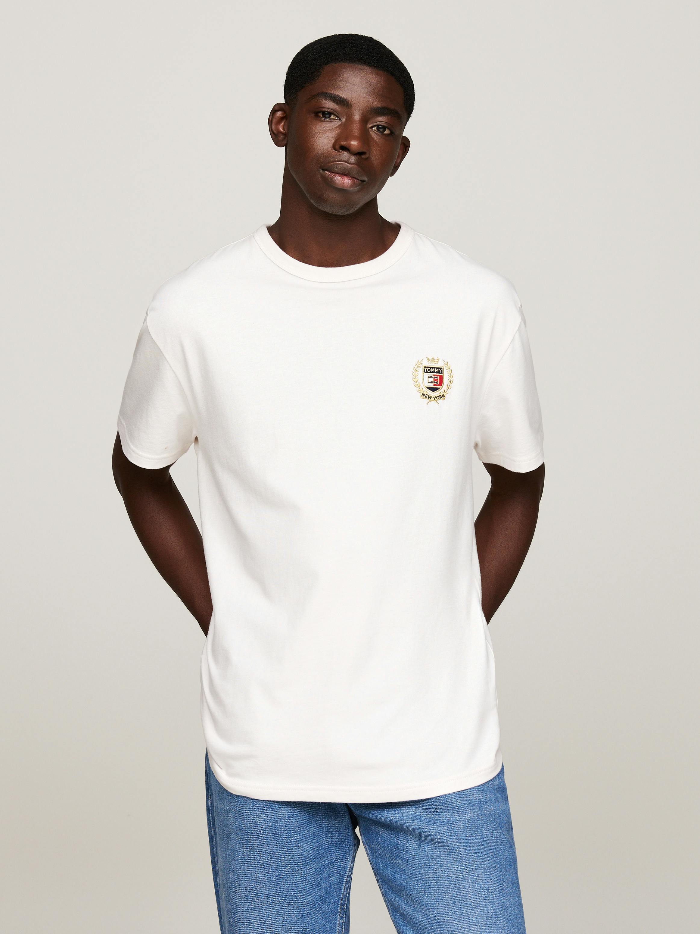 Logo Embroidery Crew Neck T-Shirt T-Shirts Tommy Jeans