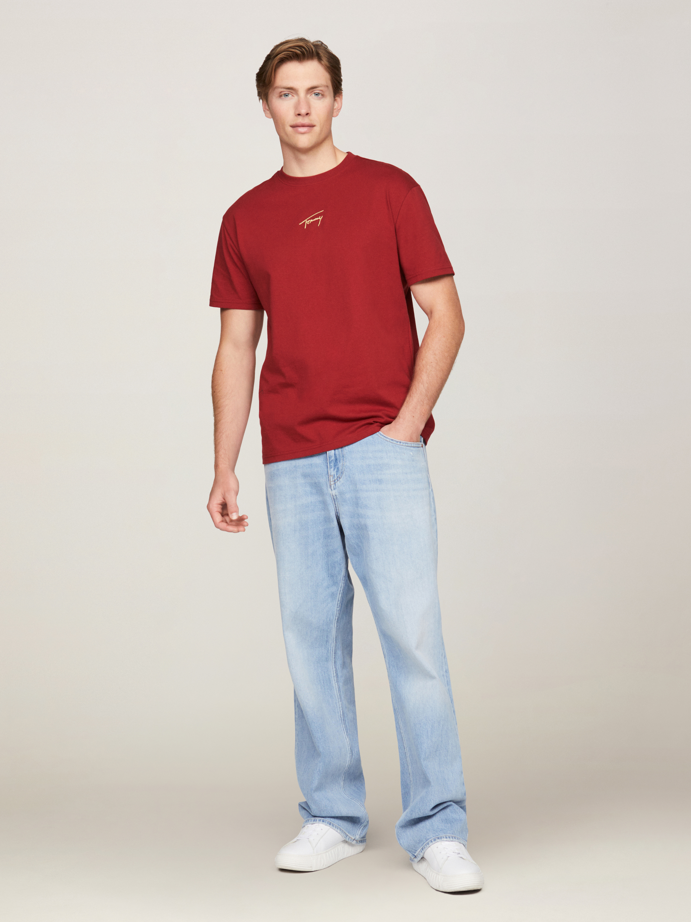 Metallic Signature Logo T-Shirt T-Shirts Tommy Jeans