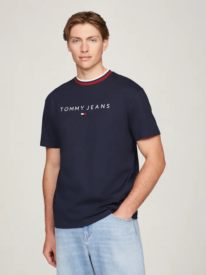 Regular Ringer Tee Regular Linear Ringer Tee | T-Shirts | Tommy Jeans