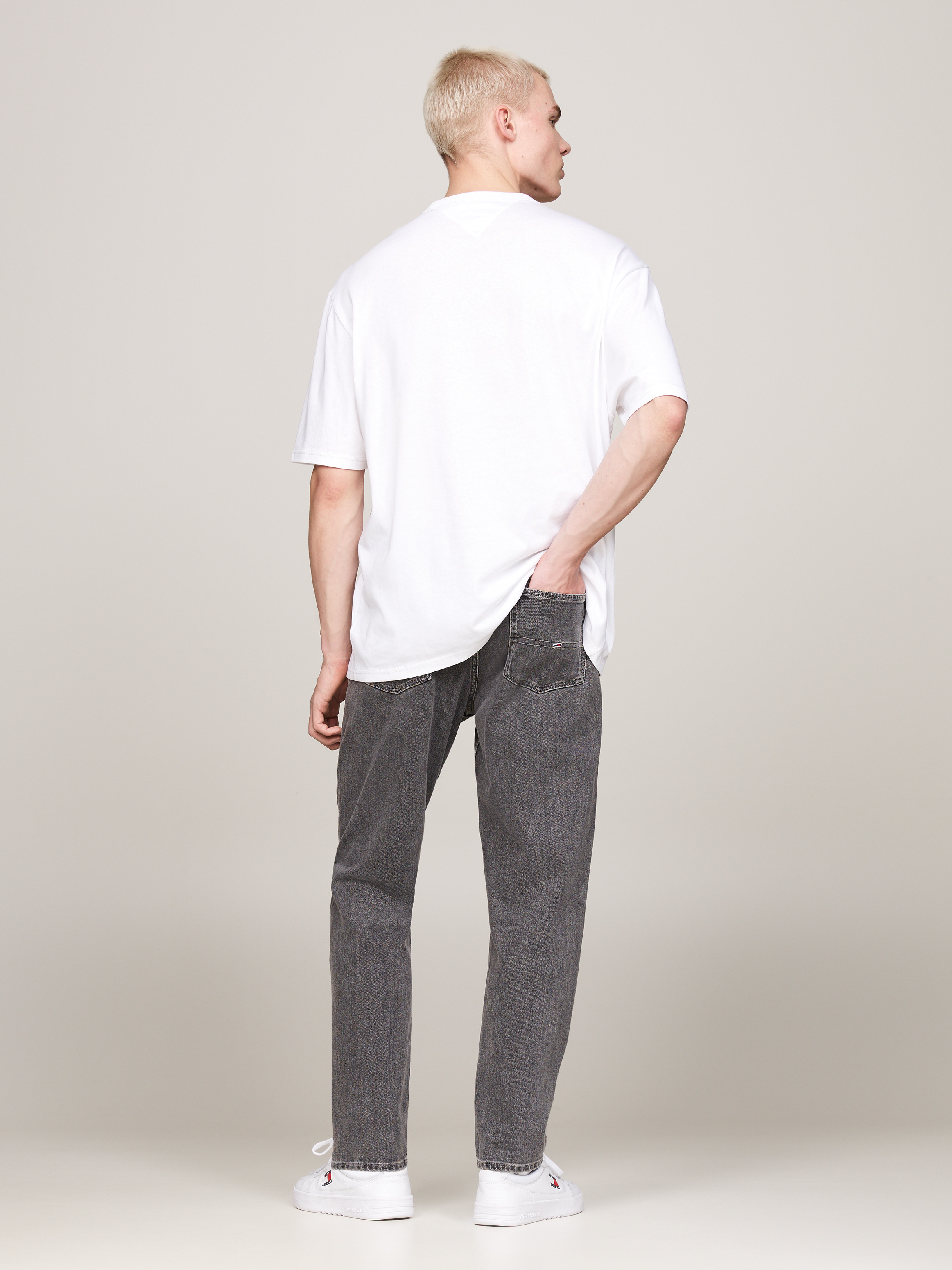 [ JEANS] Ringer Badge T-shirt ★大人気★ Lois Jeans Ringer Logo T-Shirt - Black/White - 1341-6618