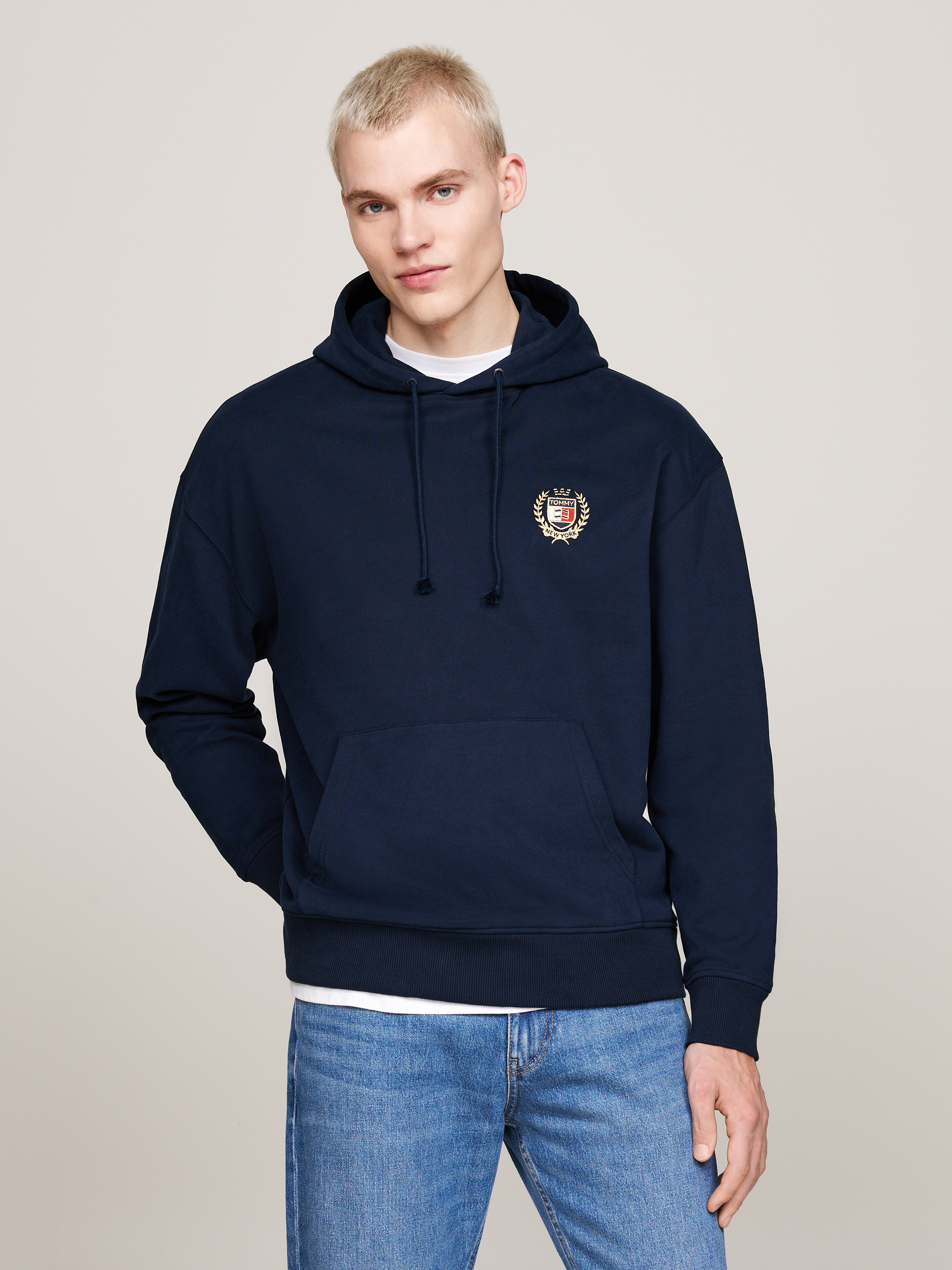 トップス Logo Embroidery Drawstring Pullover Embroidery Drawstring Hoodie | Sweatshirts & Hoodies | Tommy