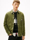 Tommy Badge Oversized Fit Overshirt