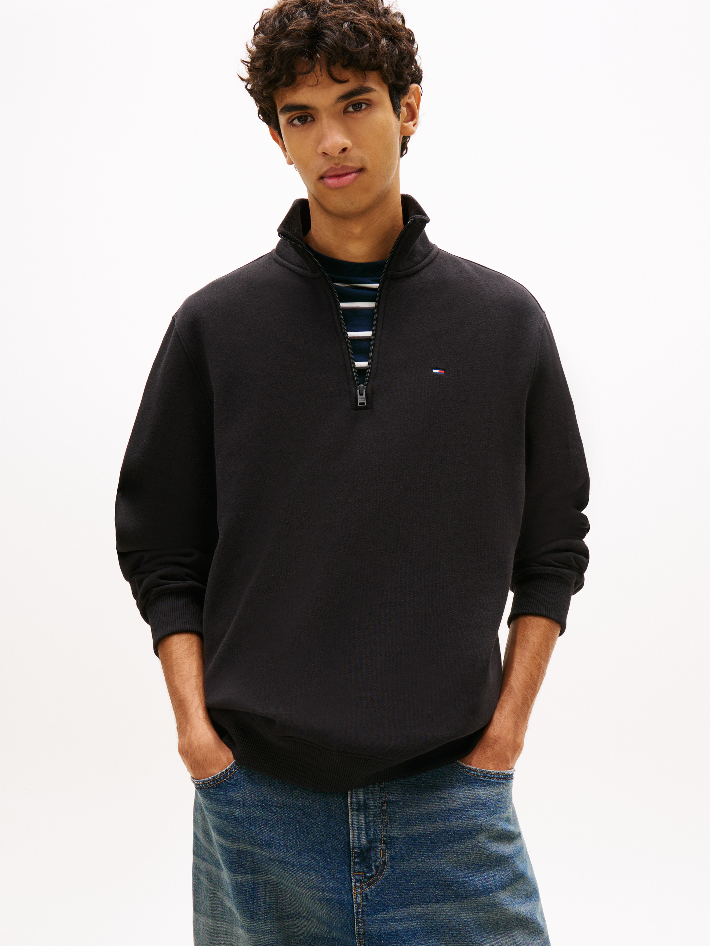 Tommy Flag Fleece Half-Zip Jumper