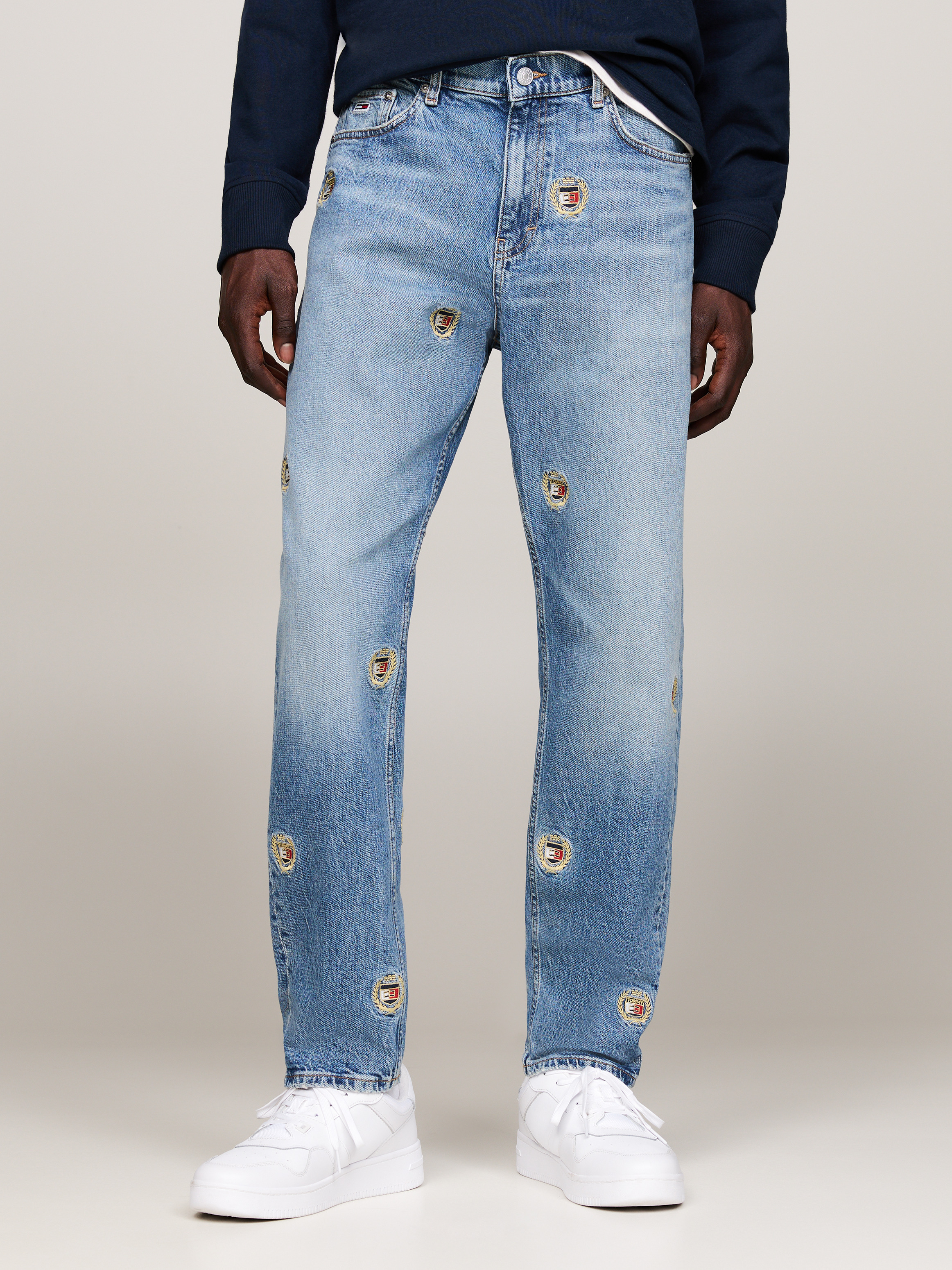 Dual Gender Wide Leg Bleach Wash Jeans | Jeans | Tommy Jeans