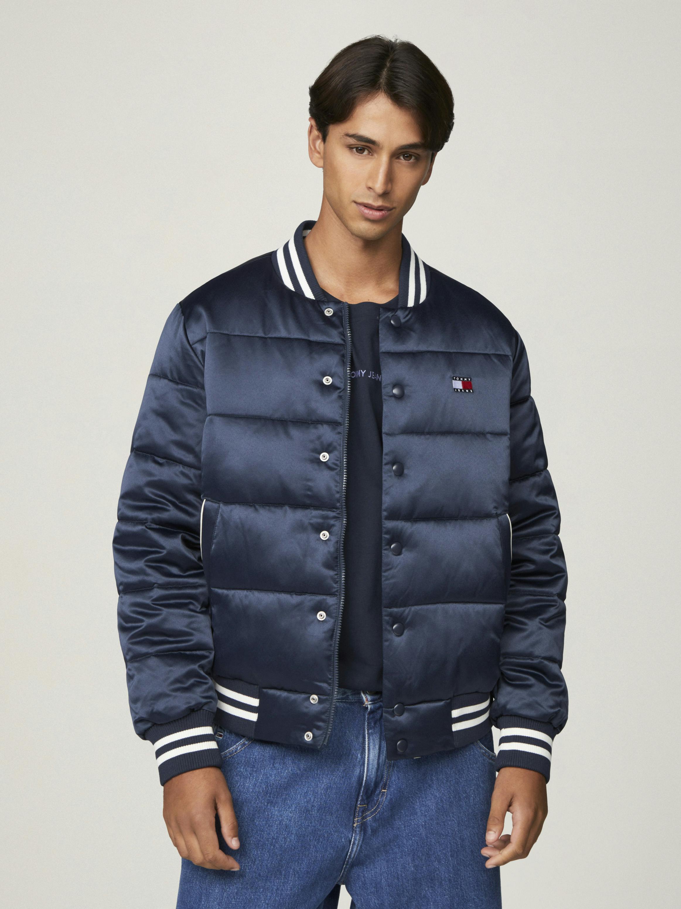 Satin Puffer Applique Jacket