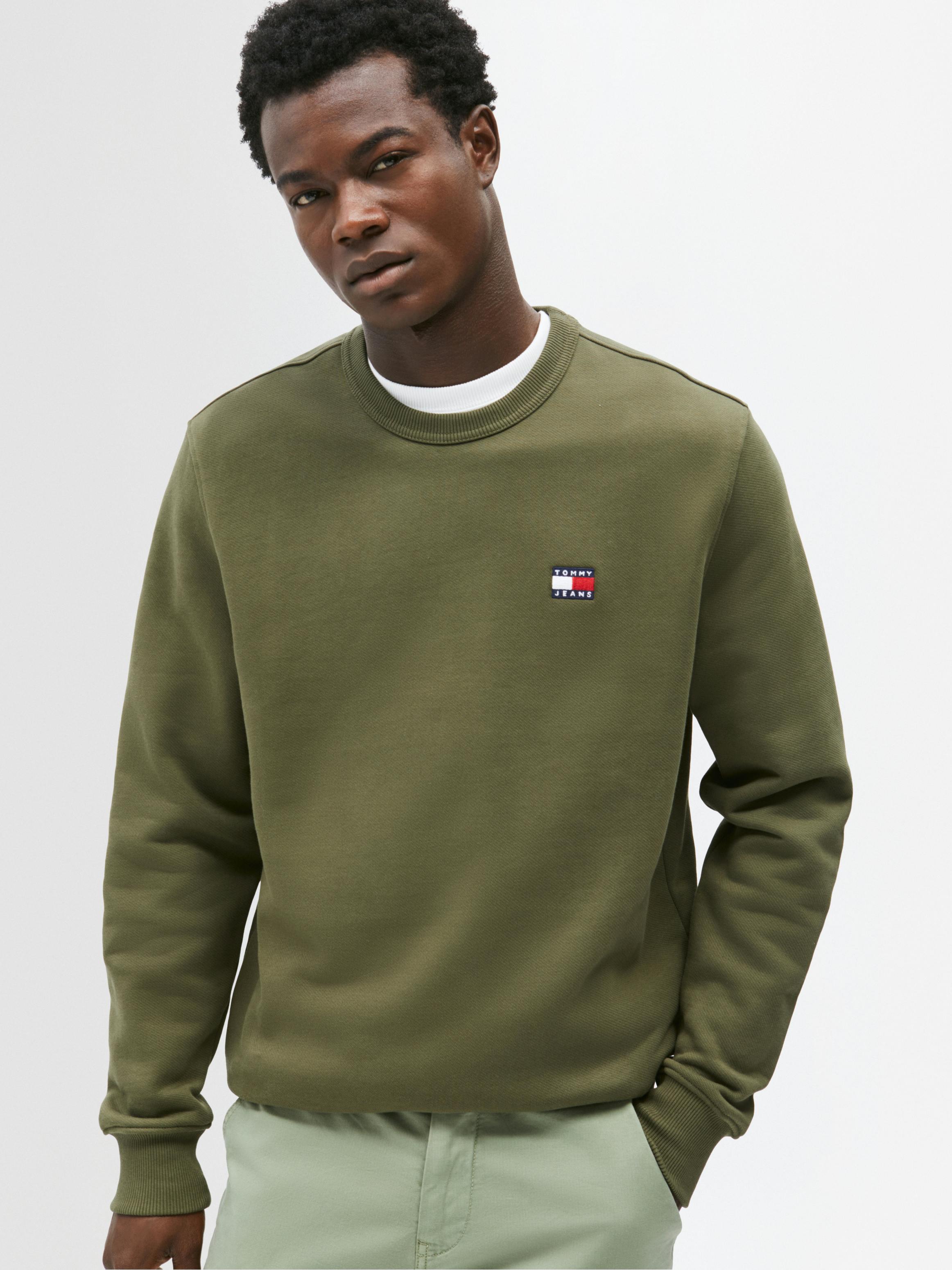 Crew Neck Sweatshirt Tommy Hilfiger Green Sweatshirt Tommy