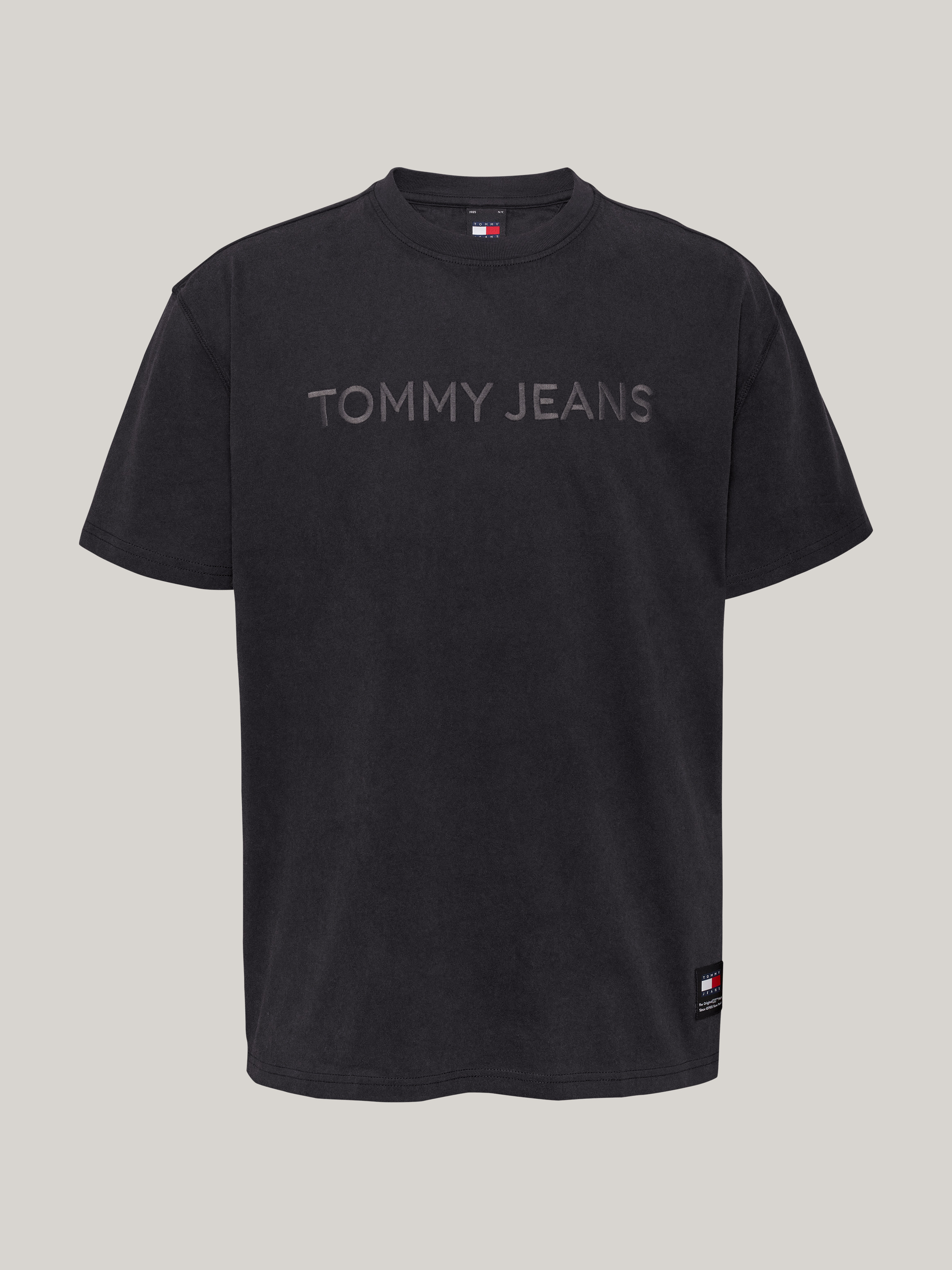Garment Dyed Logo Embroidery T-Shirt | T-Shirts | Tommy Jeans