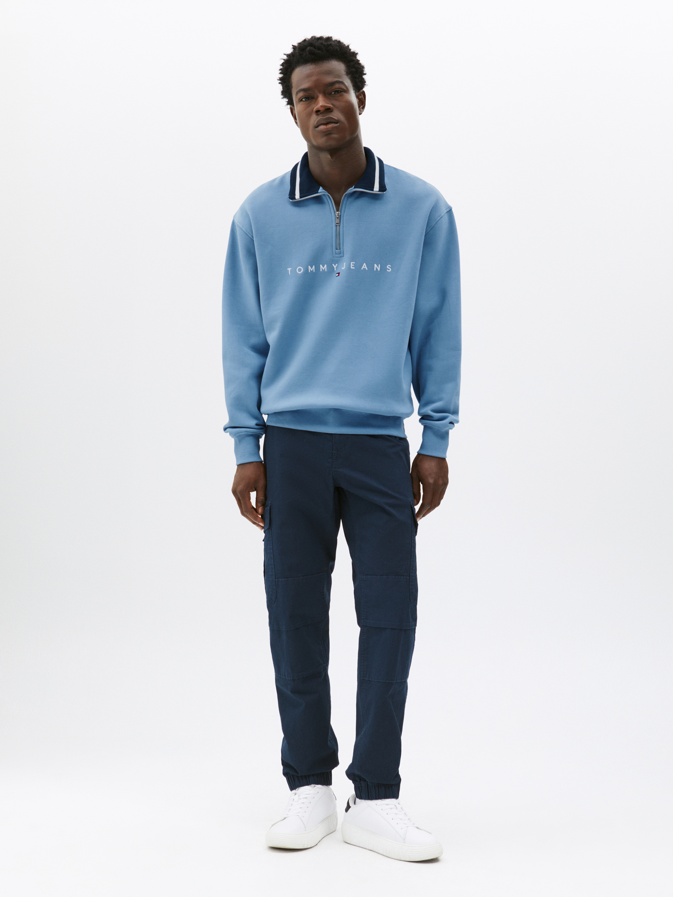 Linear Quarter Zip Sweatshirt | Sweatshirts & Hoodies | Tommy Jeans