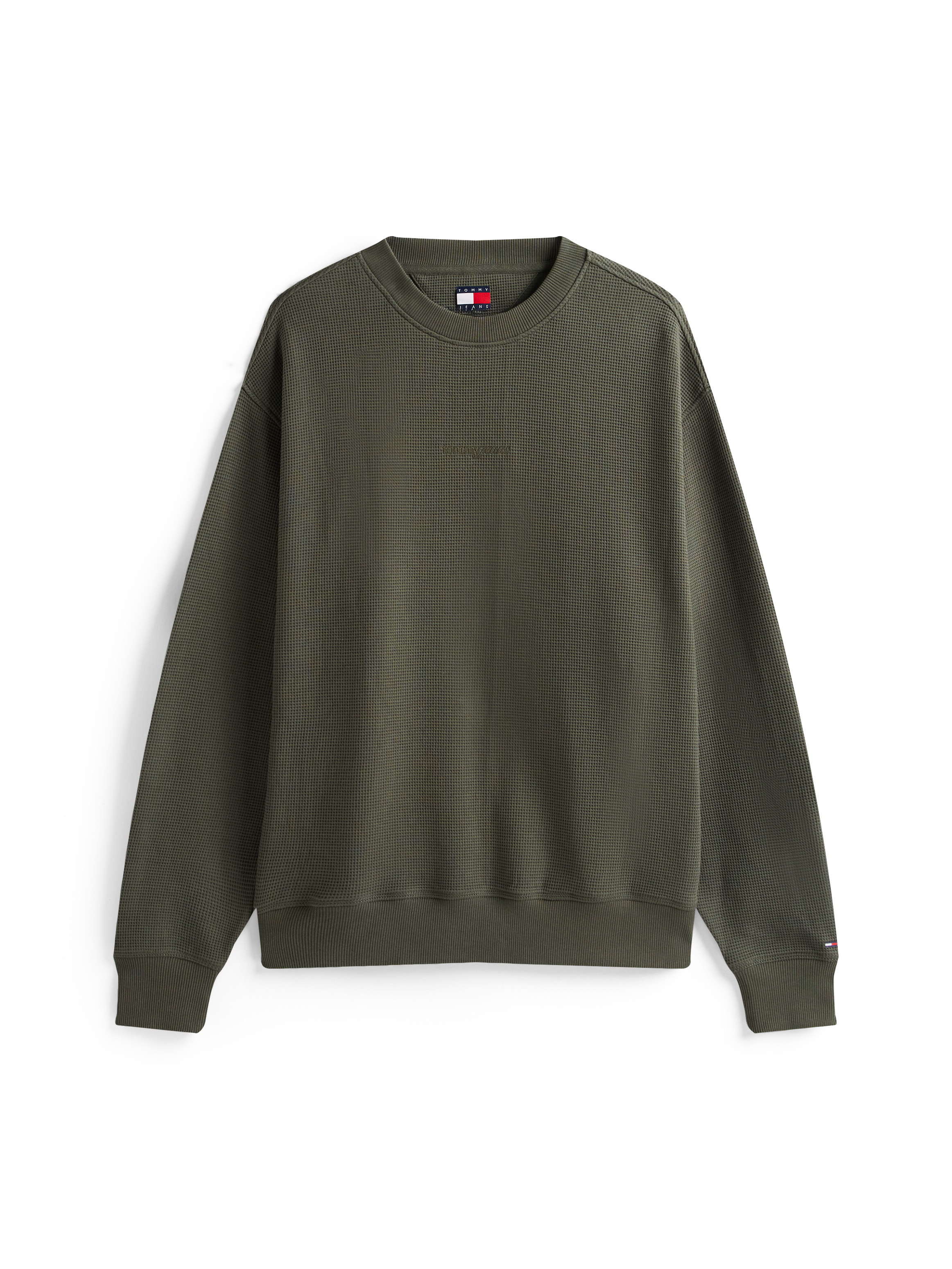 Relaxed Waffle Script Crew | Sweatshirts & Hoodies | Tommy Jeans