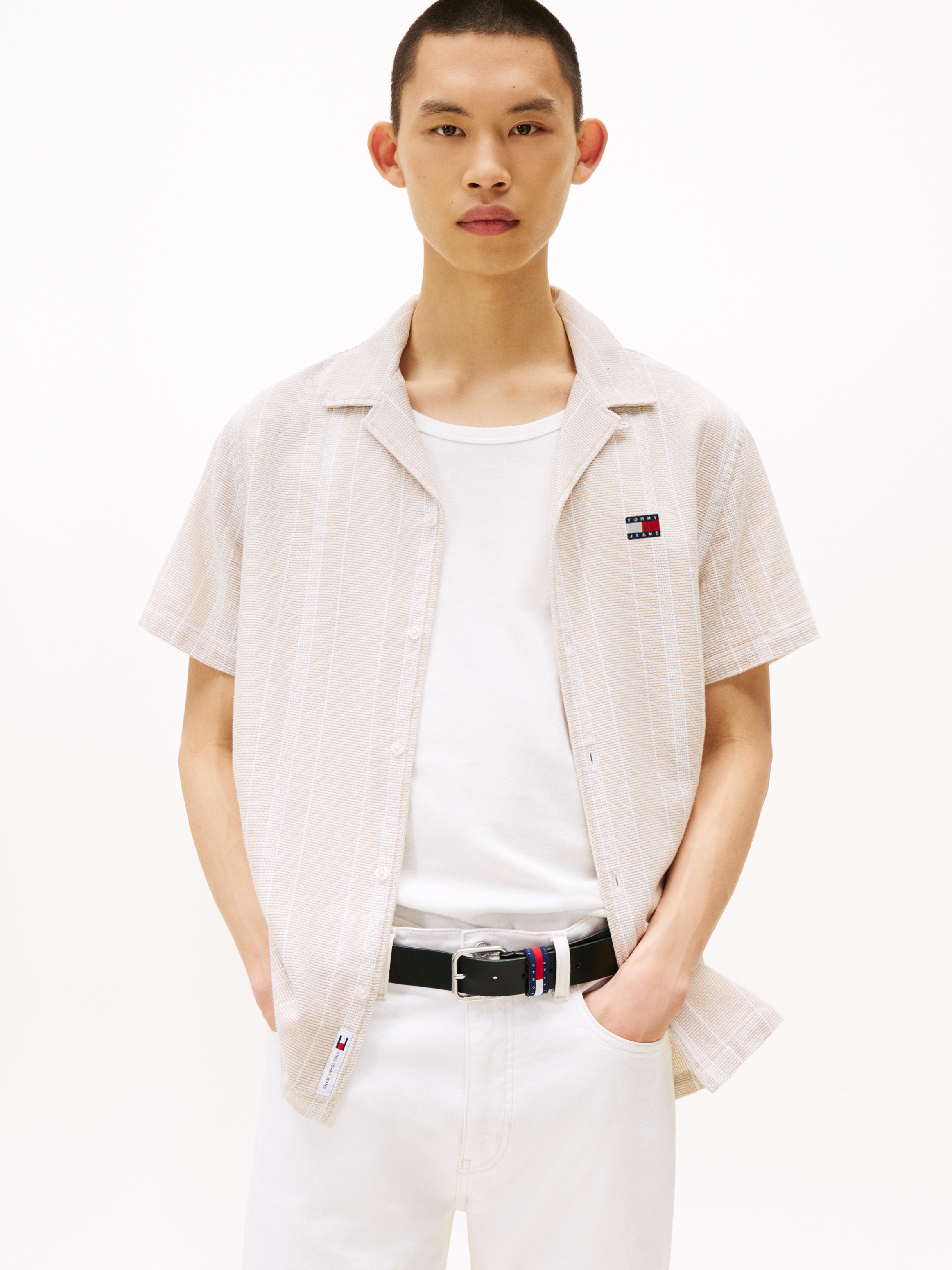 Regular Fit Textured Short Sleeve Shirt