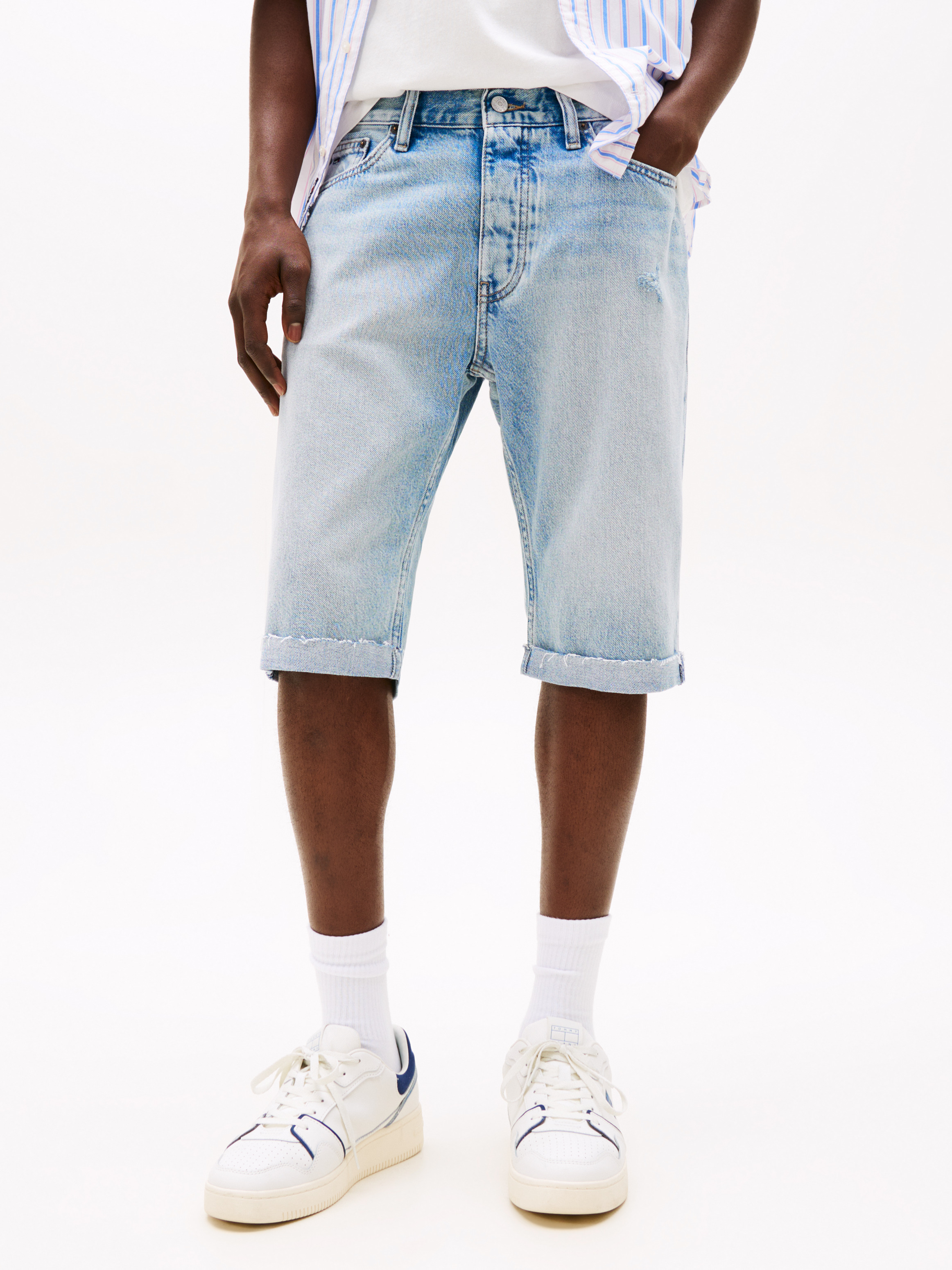 Ryan Regular Distressed Denim Shorts
