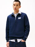 Bubble Logo Back Graphic Quarter Zip Sweatshirt
