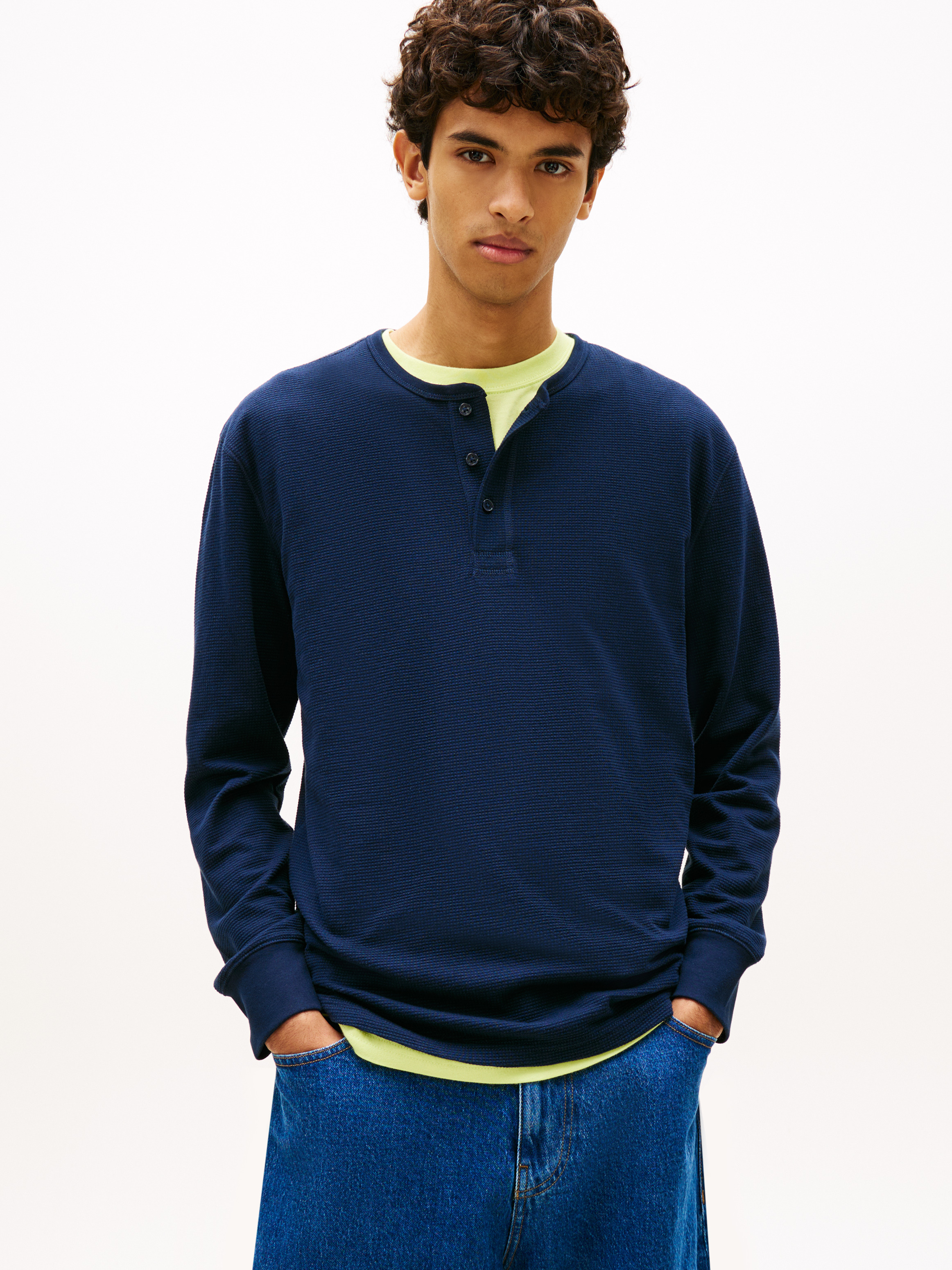 Longsleeve Waffle Henley