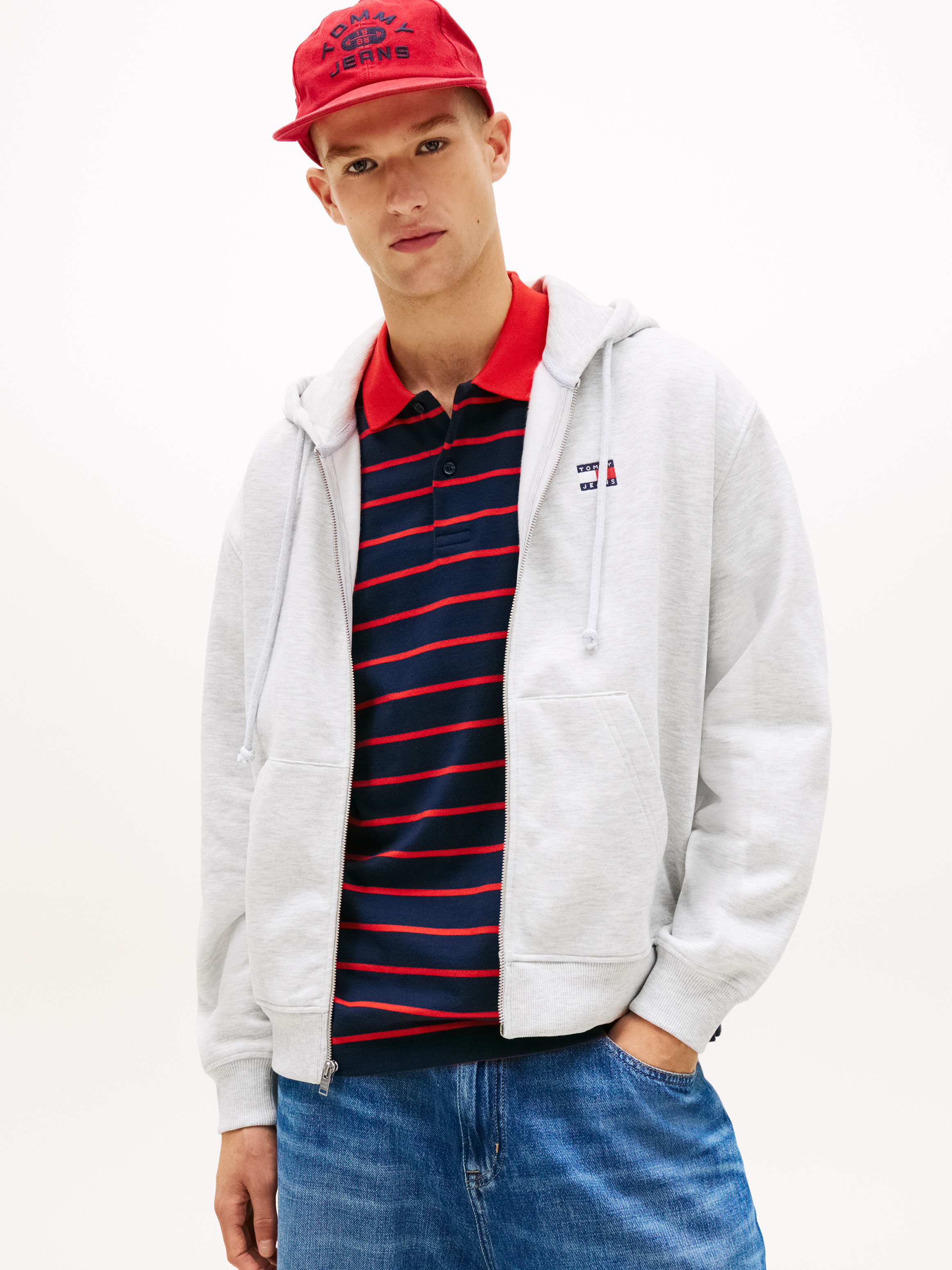 90s Badge Zip-Thru Hoodie