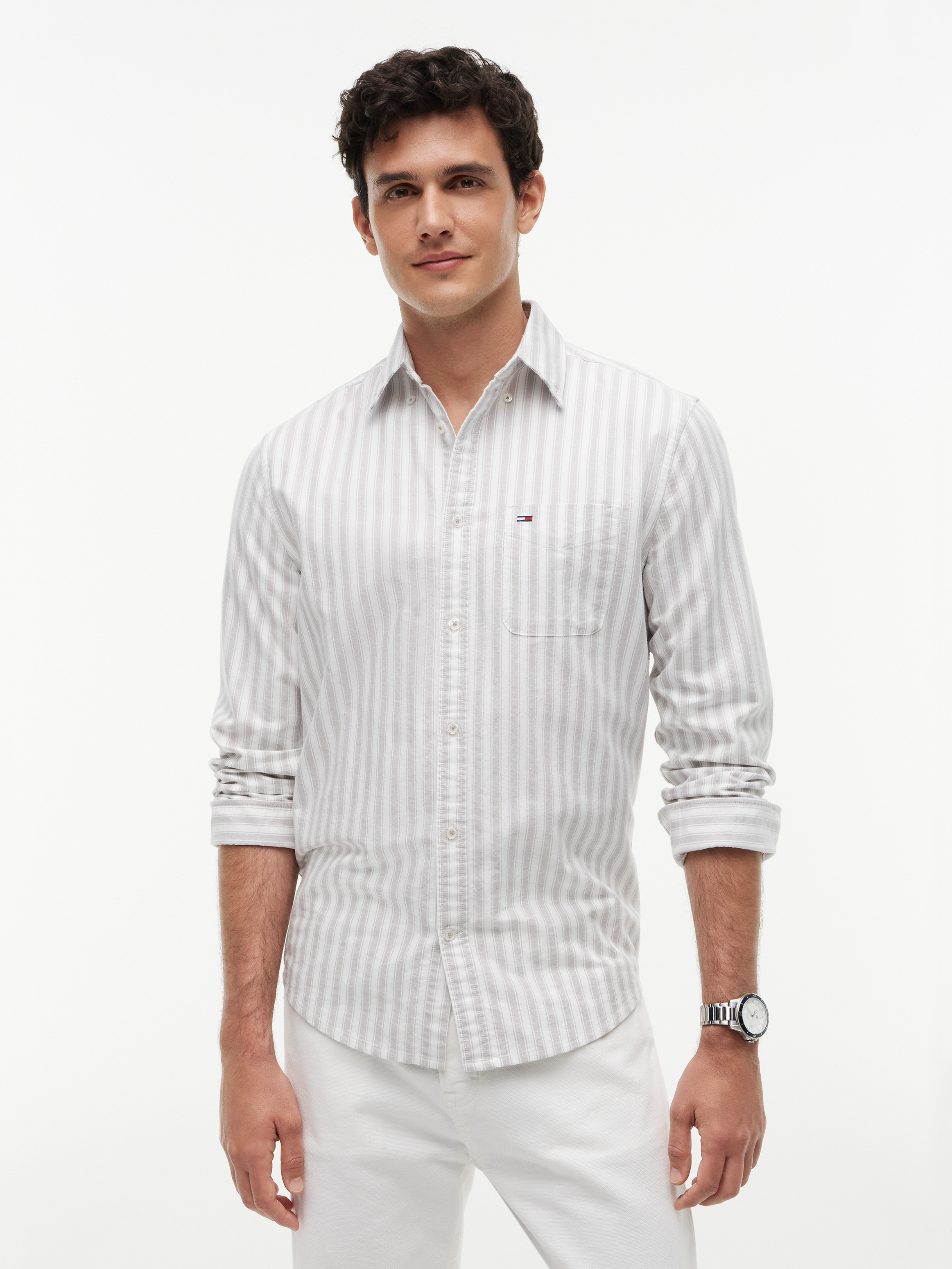 Regular Fit Stripe Oxford Shirt
