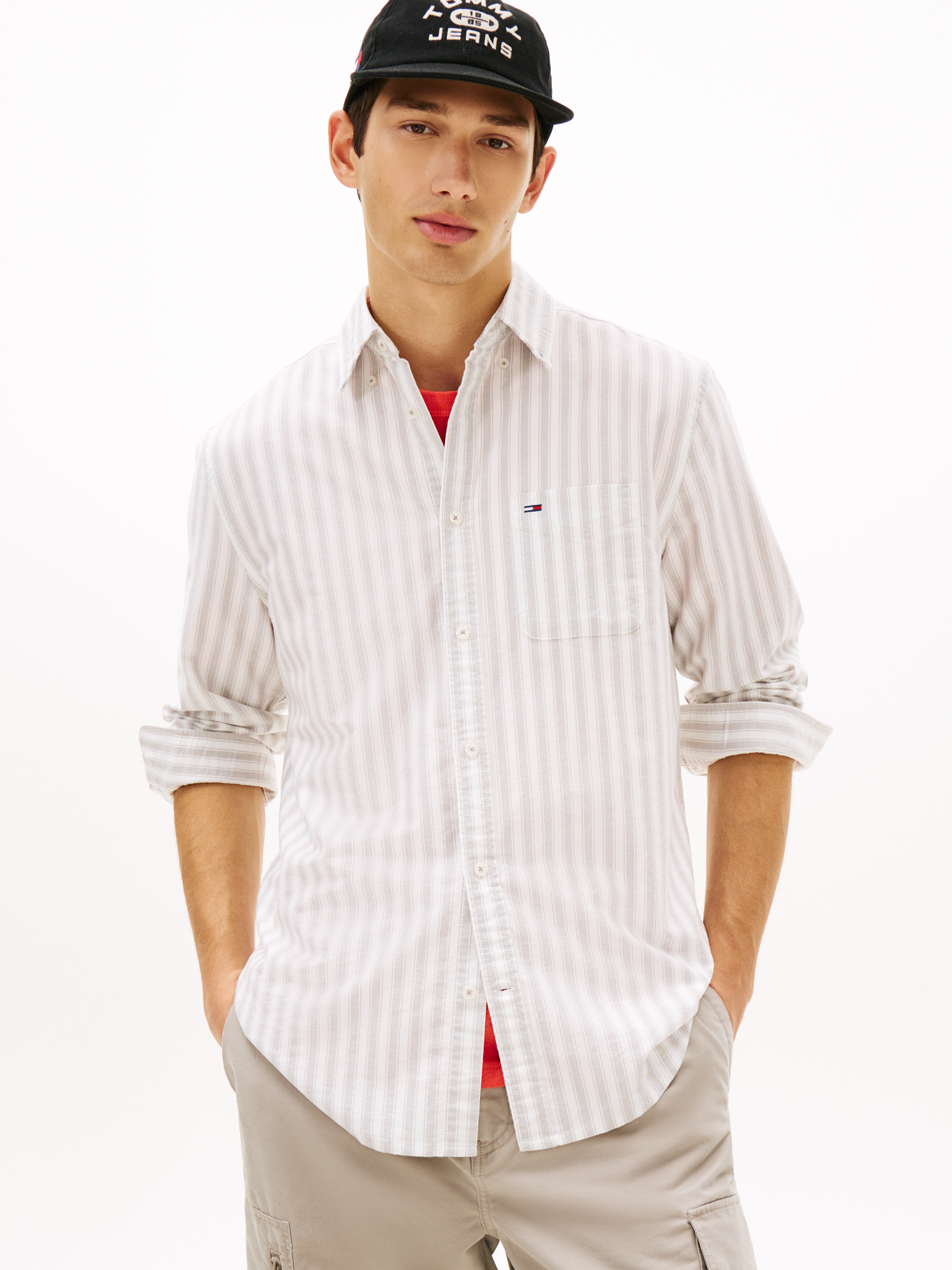 Regular Fit Stripe Oxford Shirt