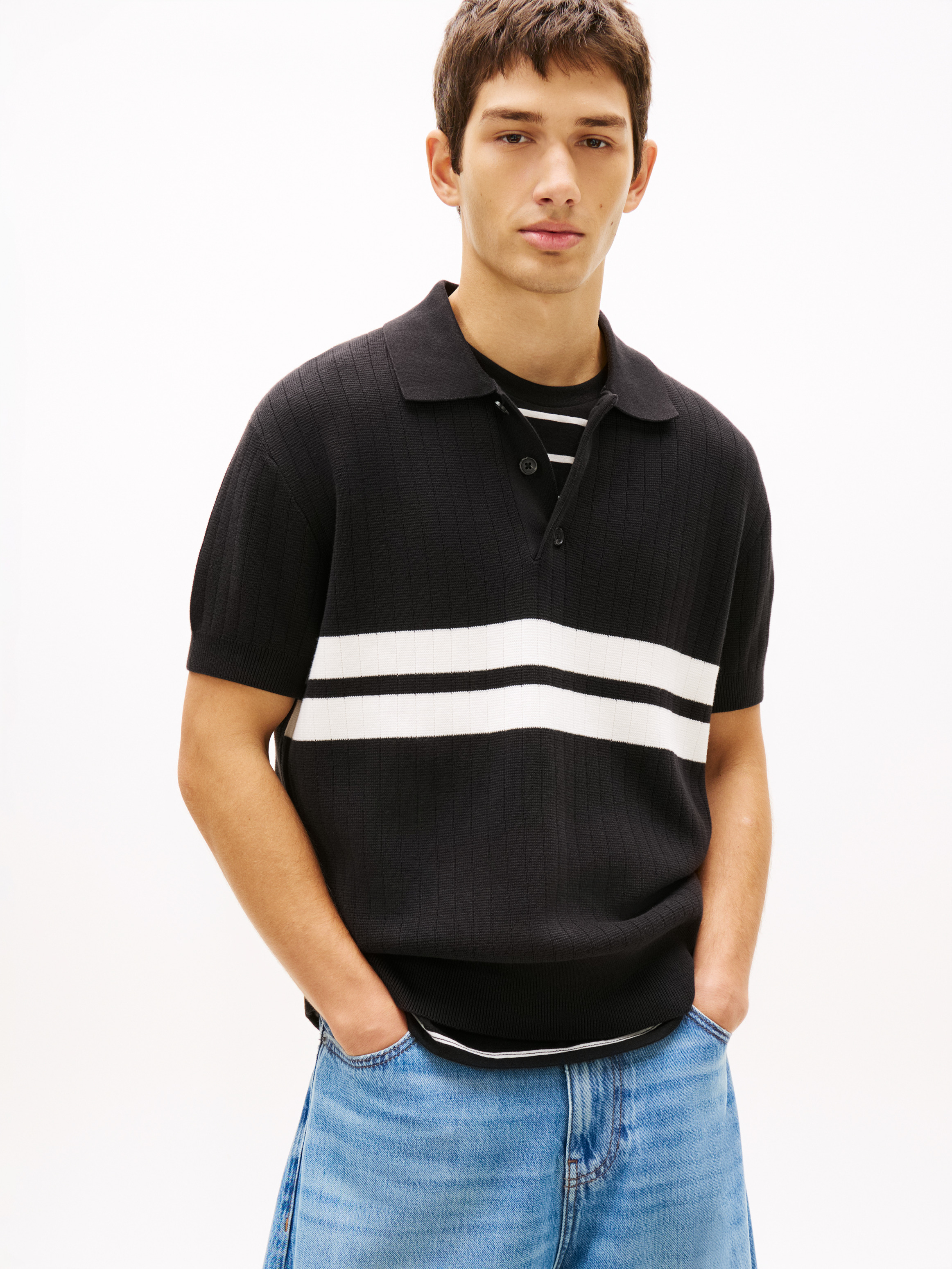 Tommy Badge Regular Fit Knit Polo Shirt