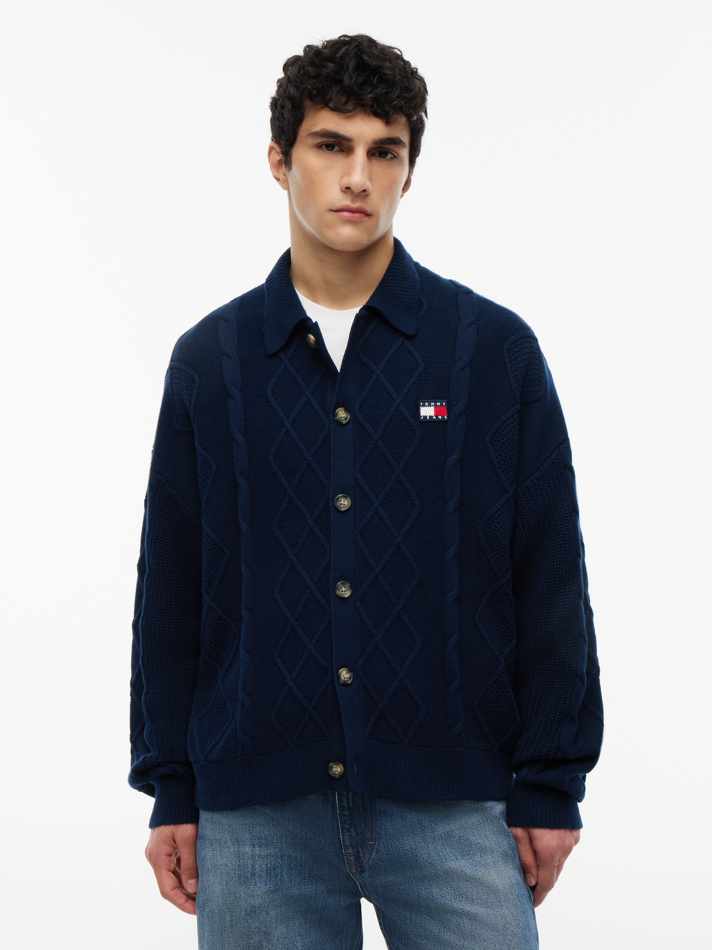 Relaxed Cable Knit Sweater