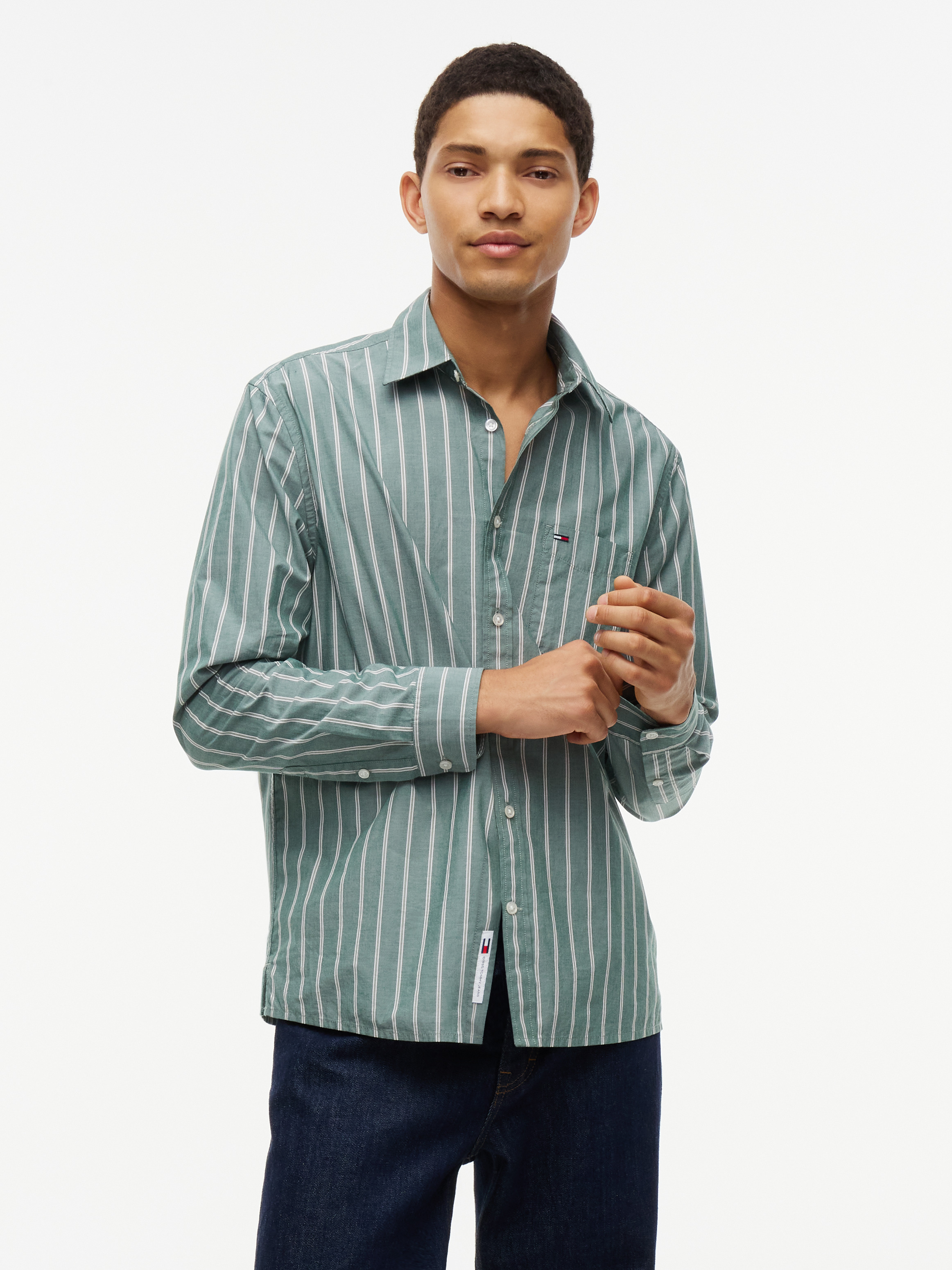 Regular Fit Pattern Poplin Shirt