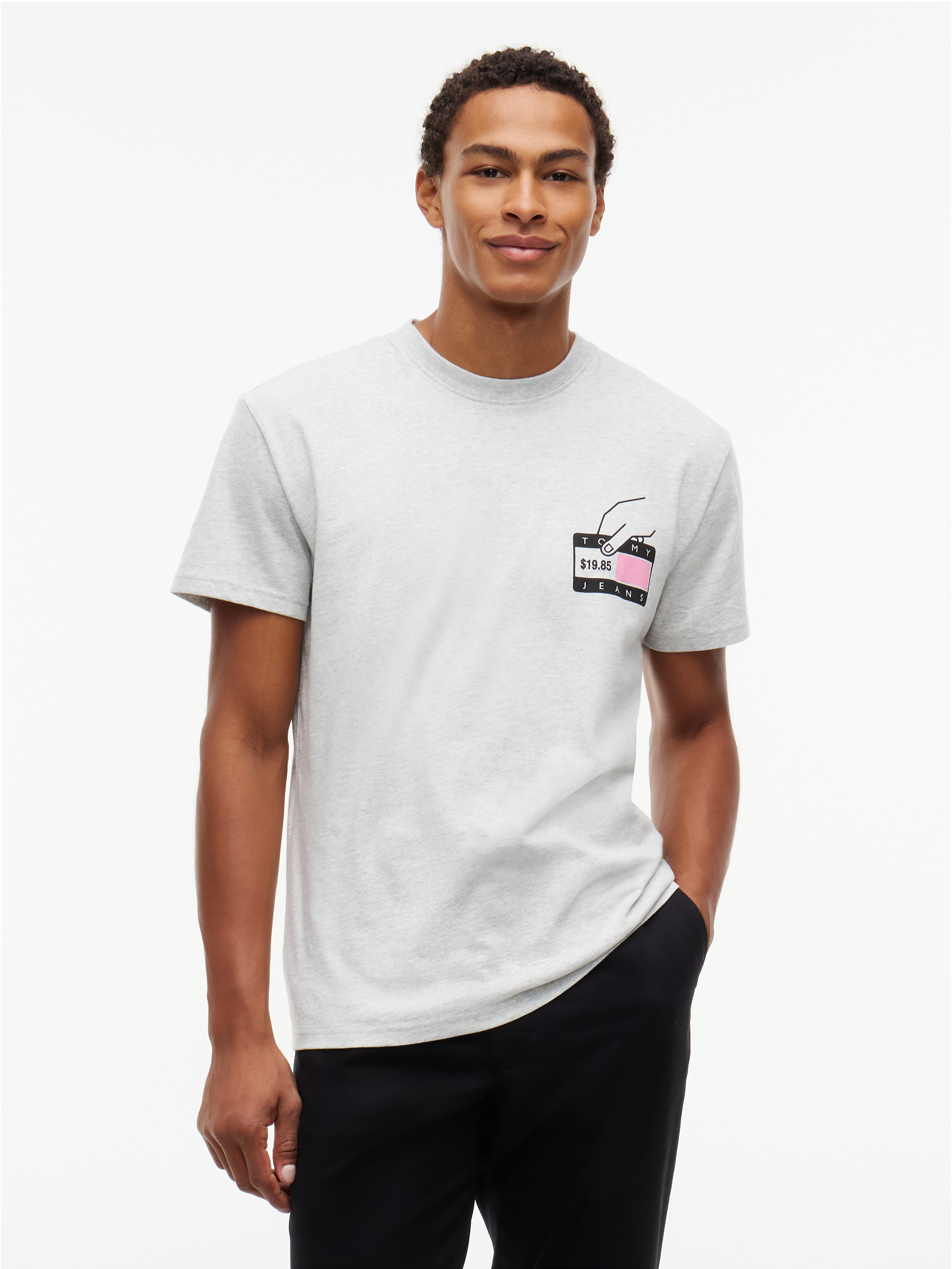 Back Graphic Jersey Crew Neck T-Shirt