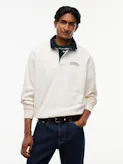 Contrast Collar Relaxed Rugby Shirt