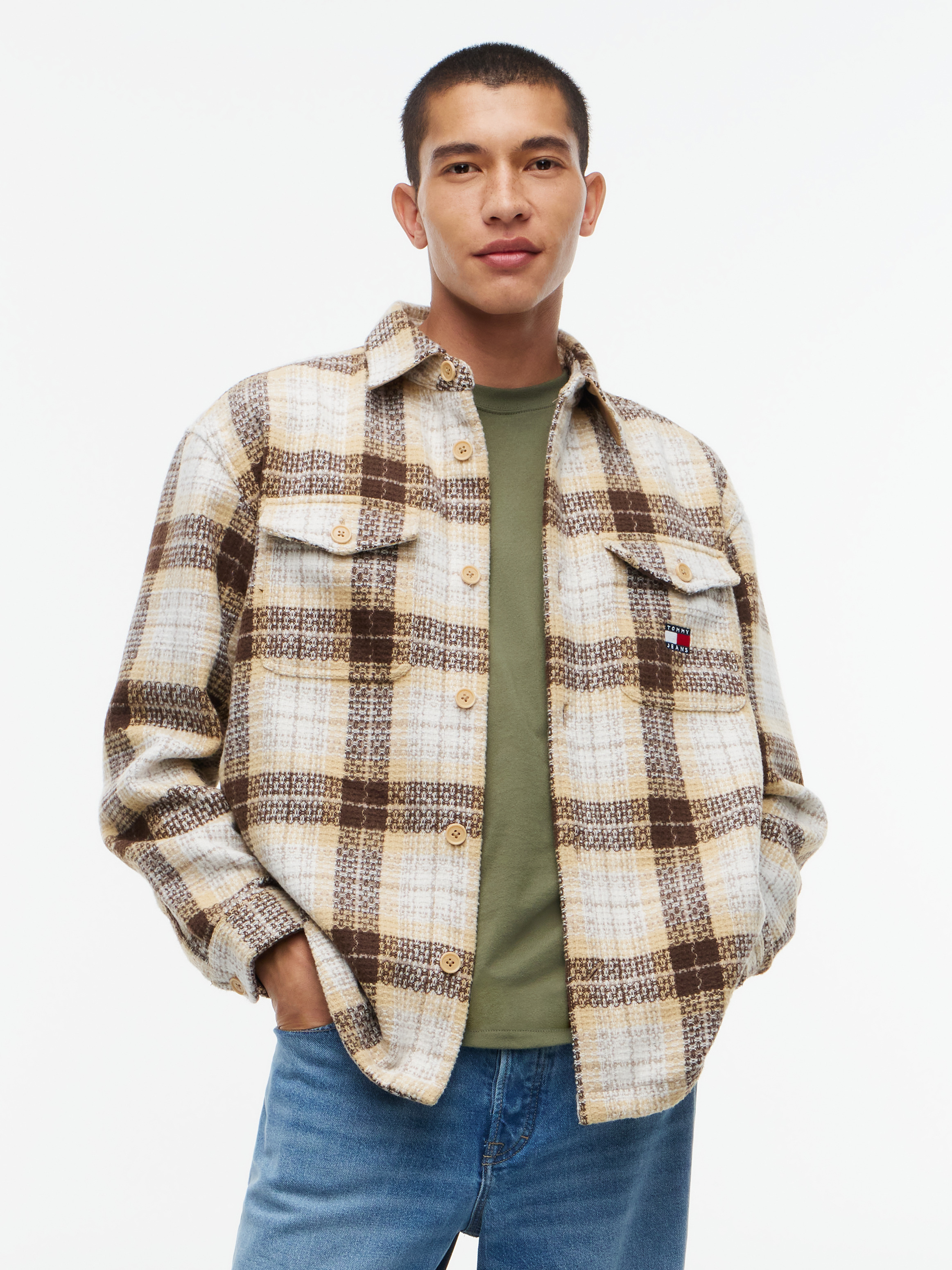Tartan Check Oversized Overshirt