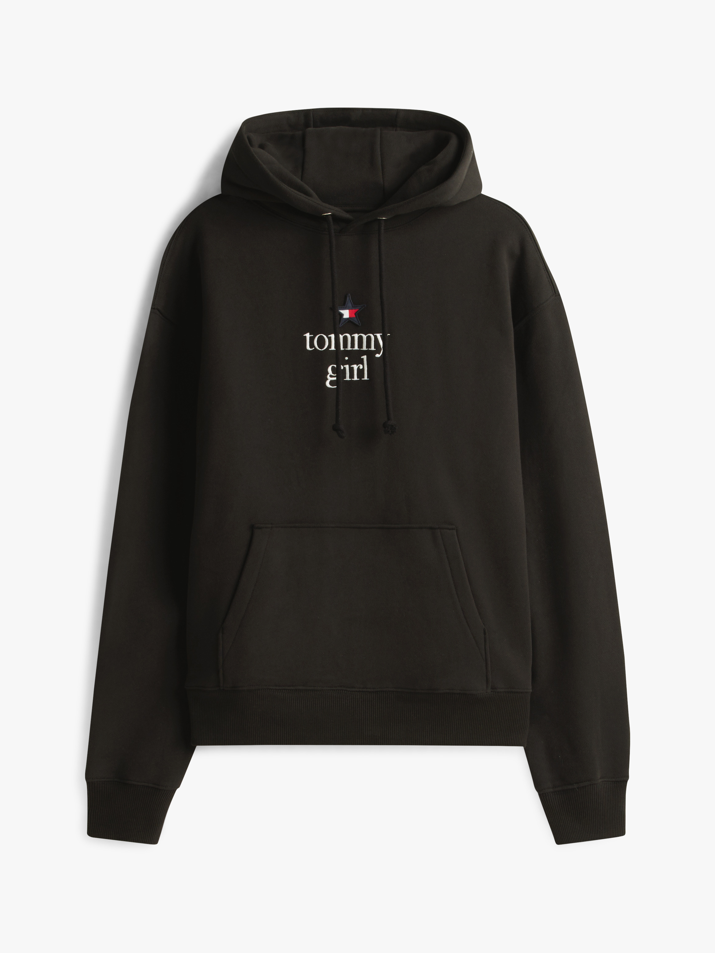 Tommy Girl Logo Relaxed Fleece Hoody | Sweatshirts & Hoodies