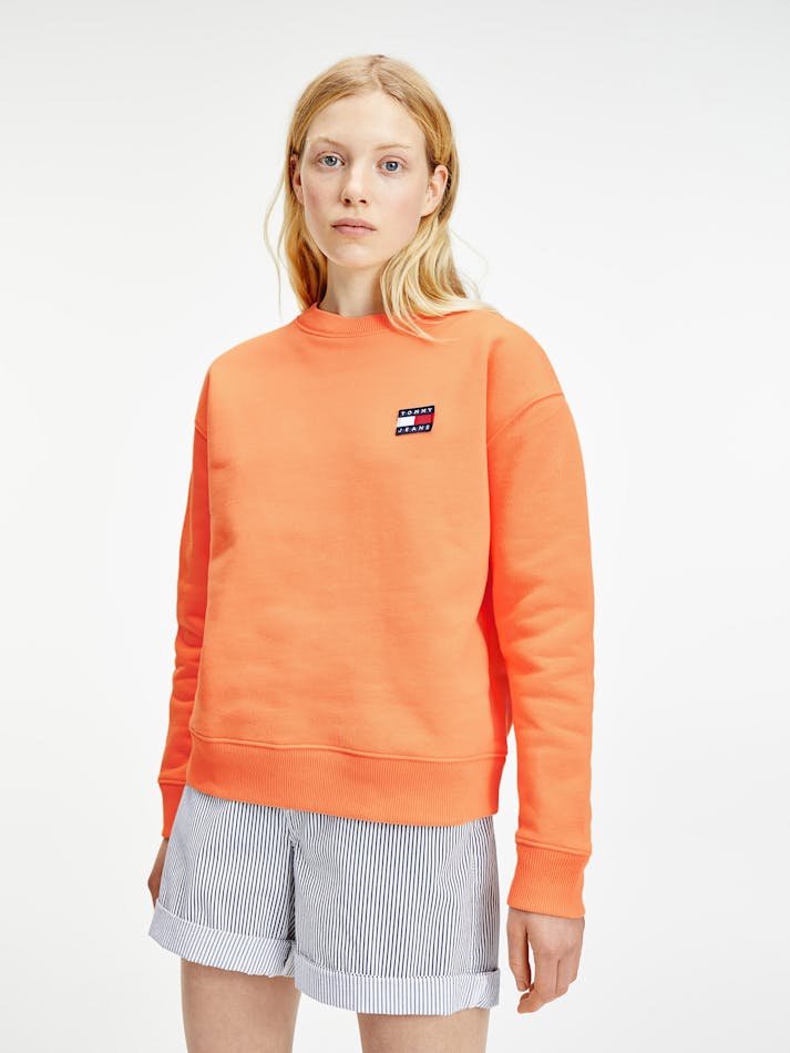 Tommy badge crew sweatshirt Clearance