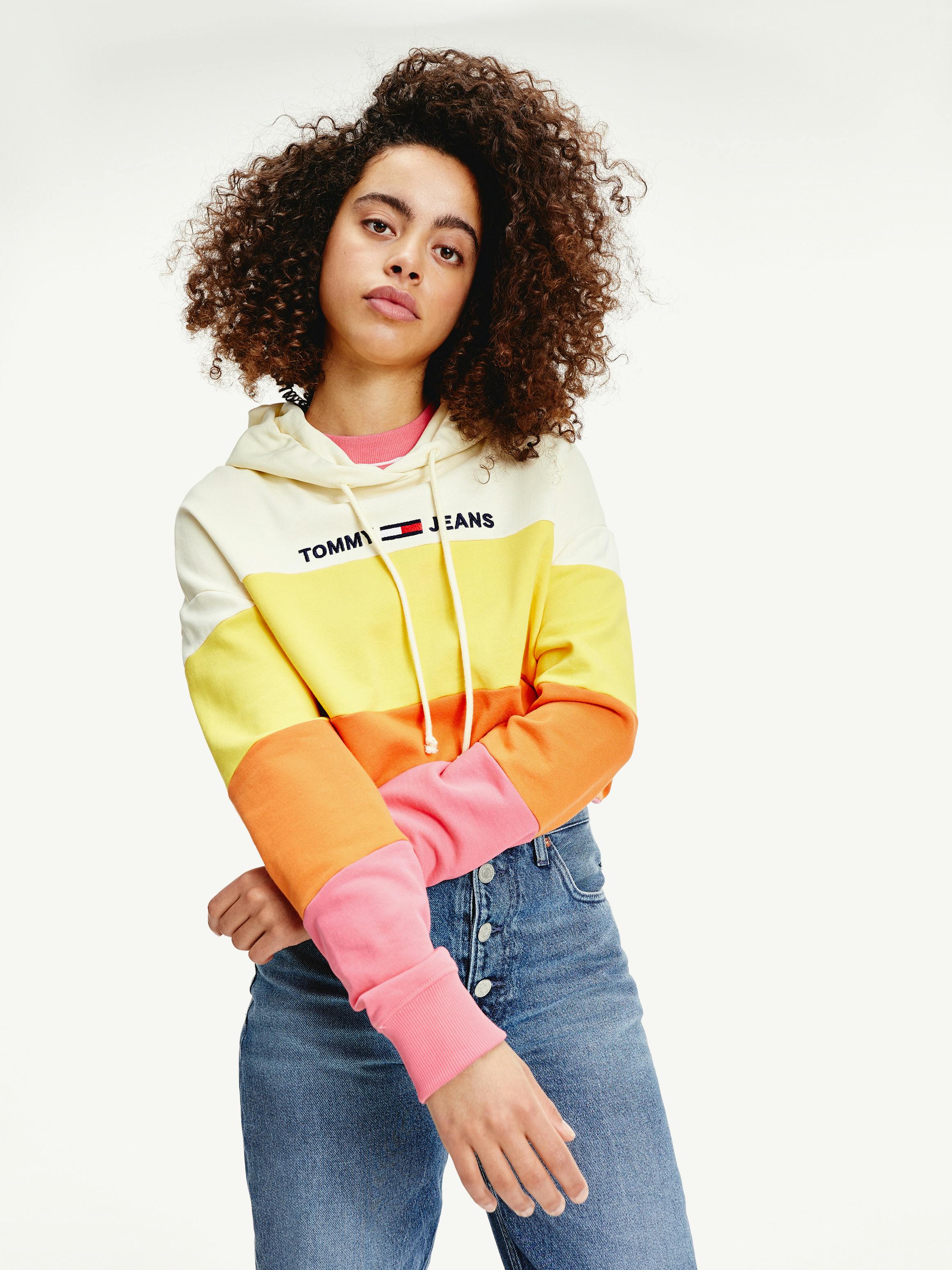 Sweatshirt Tommy Color Block Discount Stripe Tommy Jeans