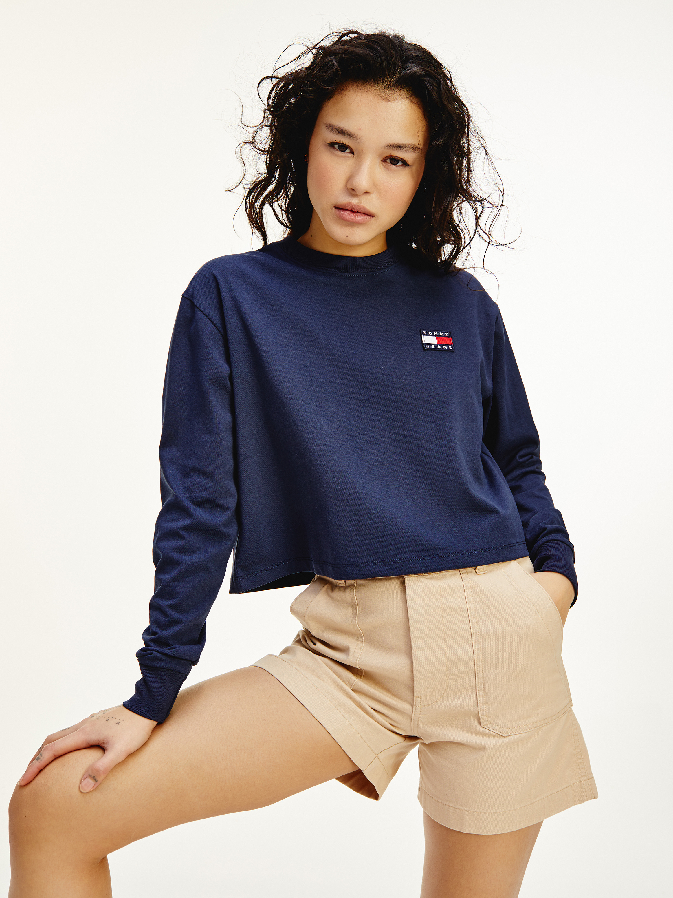 tommy hilfiger cropped tshirt