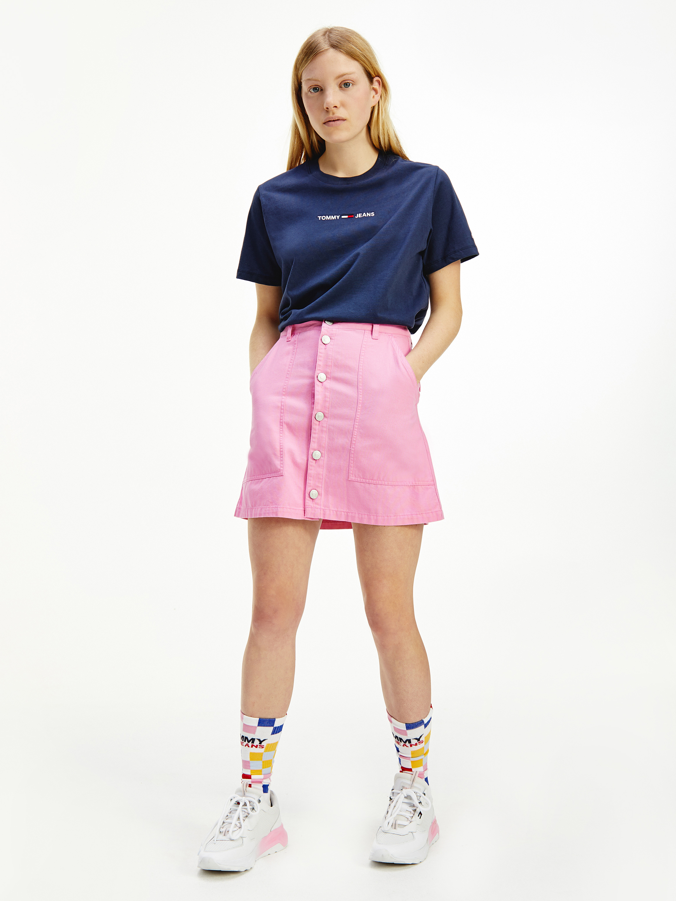 pink t shirt tommy hilfiger