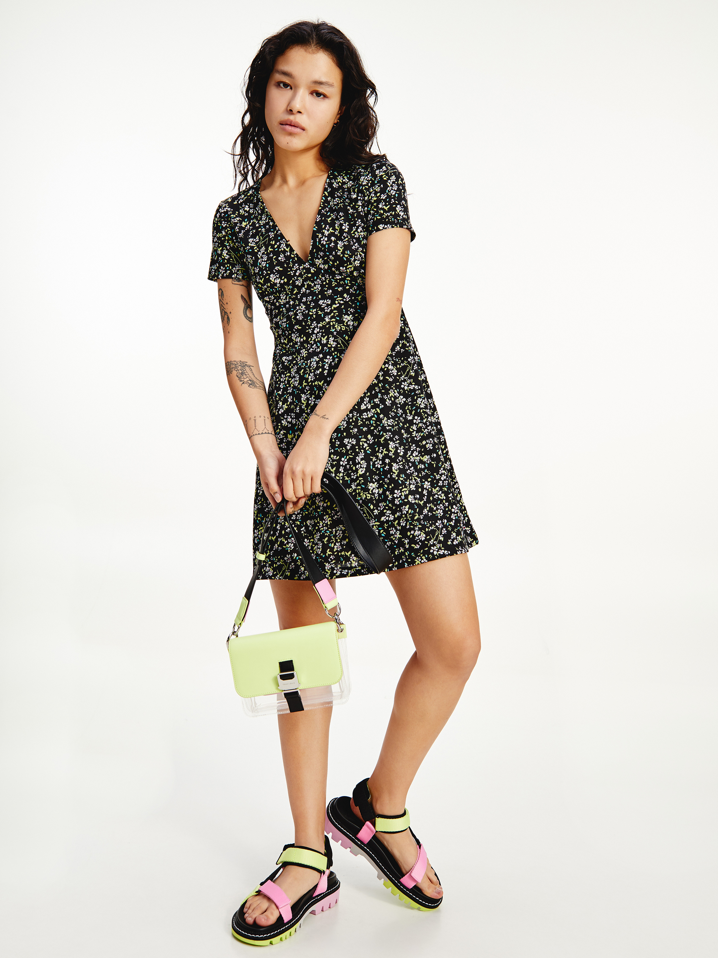 tommy hilfiger floral print dress