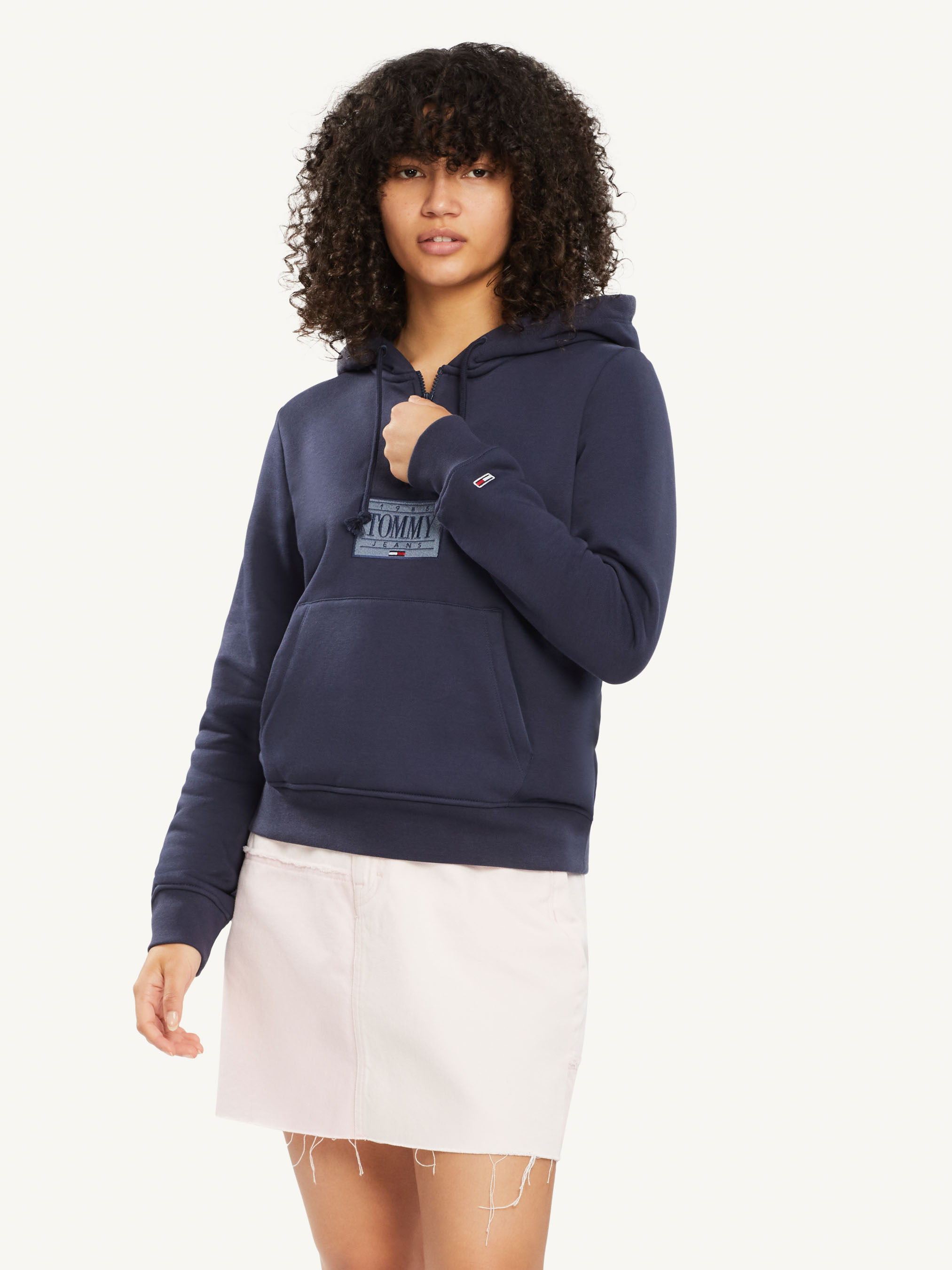 tommy hilfiger half zip hoodie