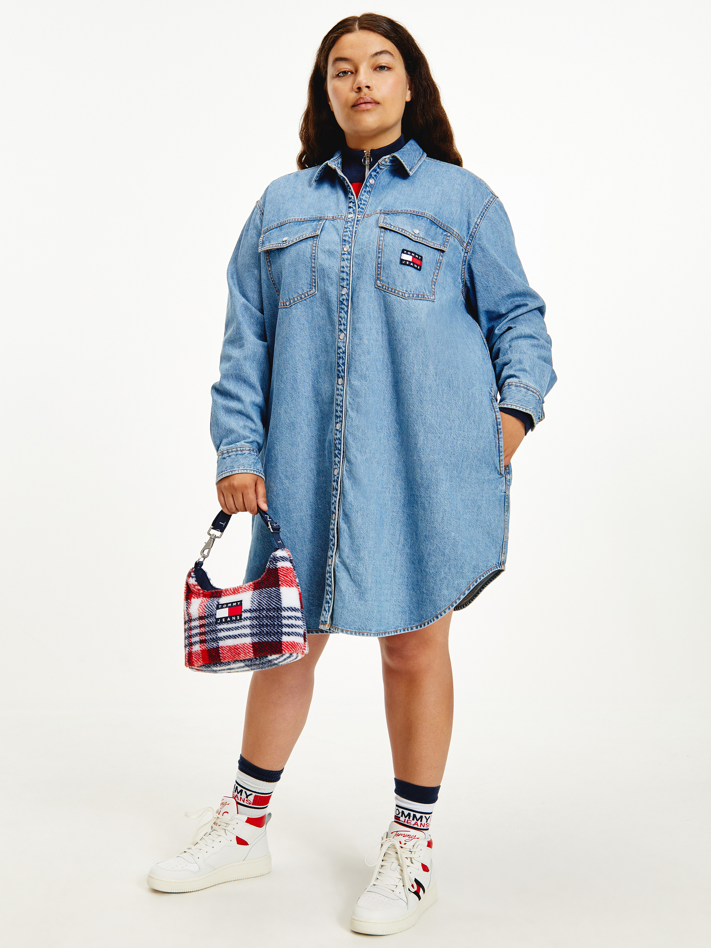 Curve Tommy Denim Shirt Dress | Dresses 