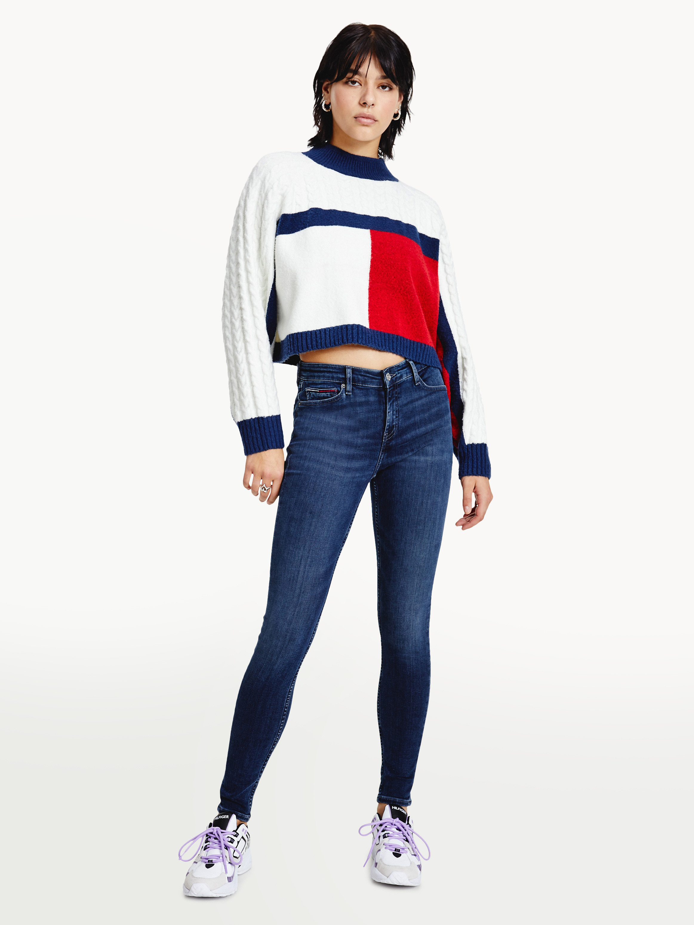 tommy crop jumper