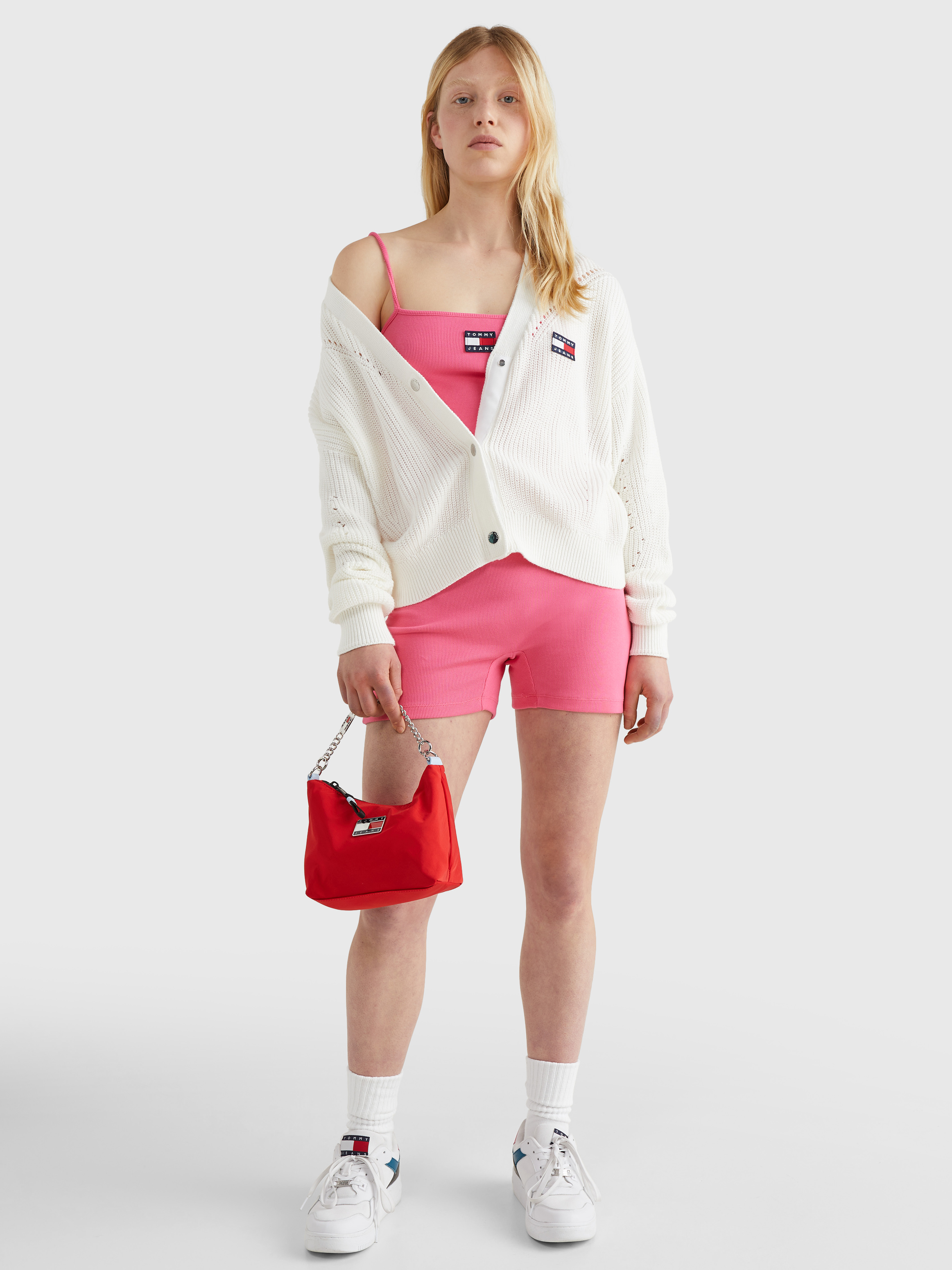 tommy hilfiger pink cardigan