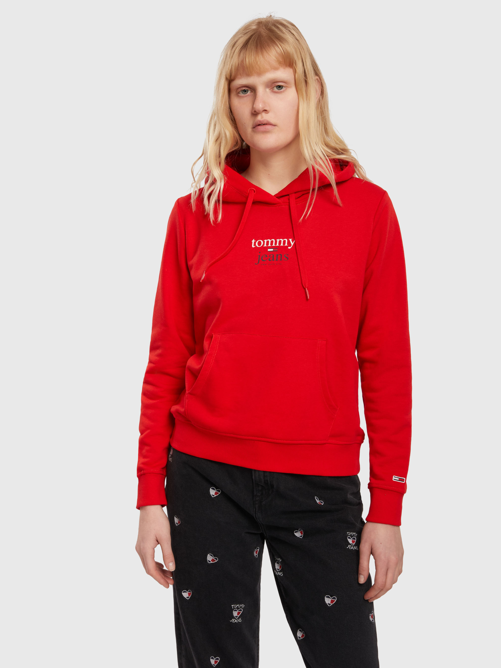 Tommy jeans sale logo hoodie women's