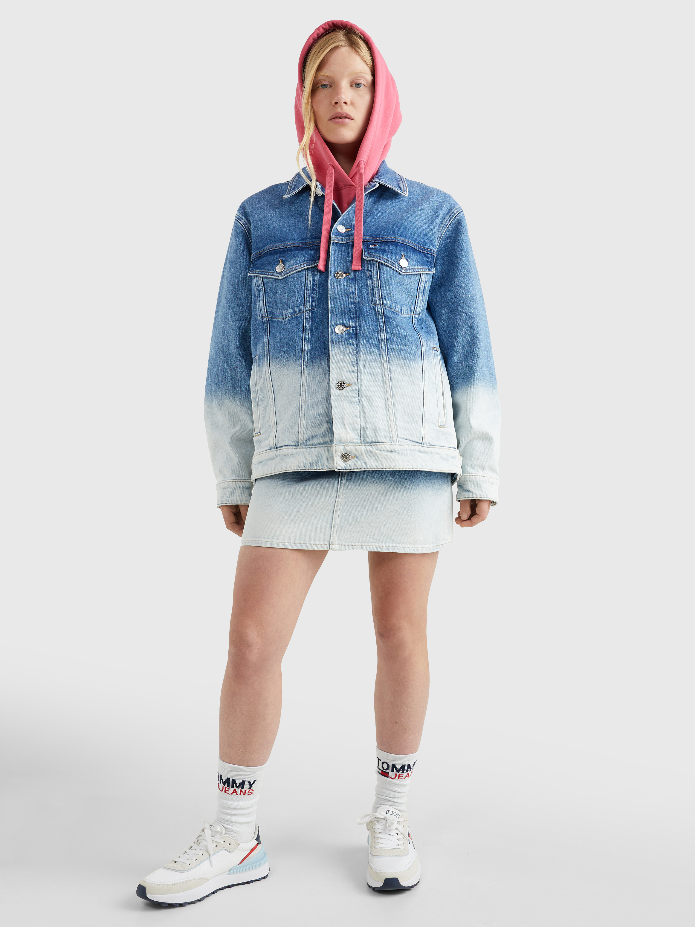 Ombre denim clearance jacket