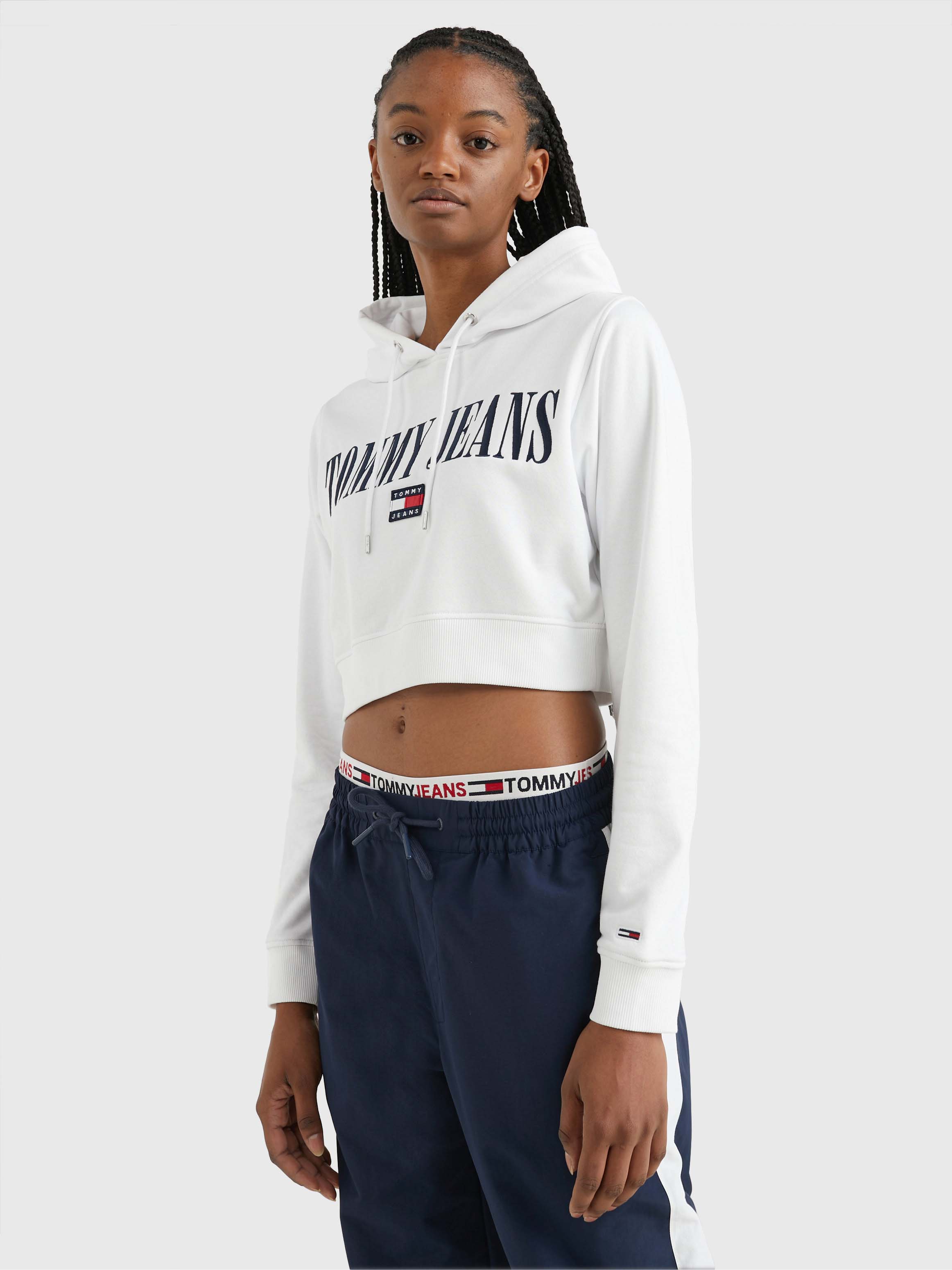 Tommy sale cropped hoodie