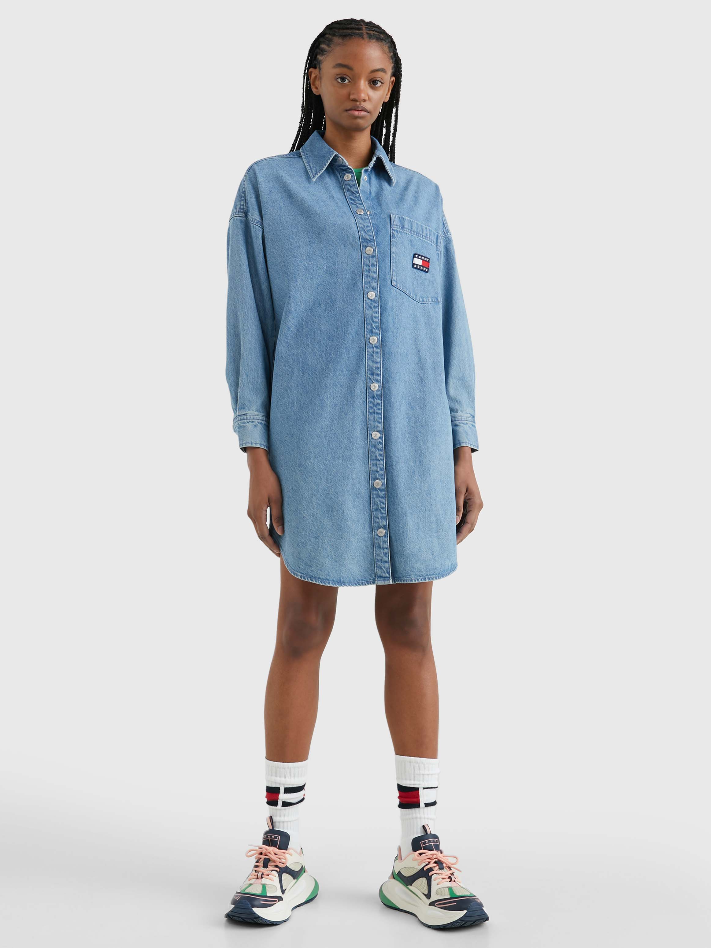 Kids denim shirt shop dress