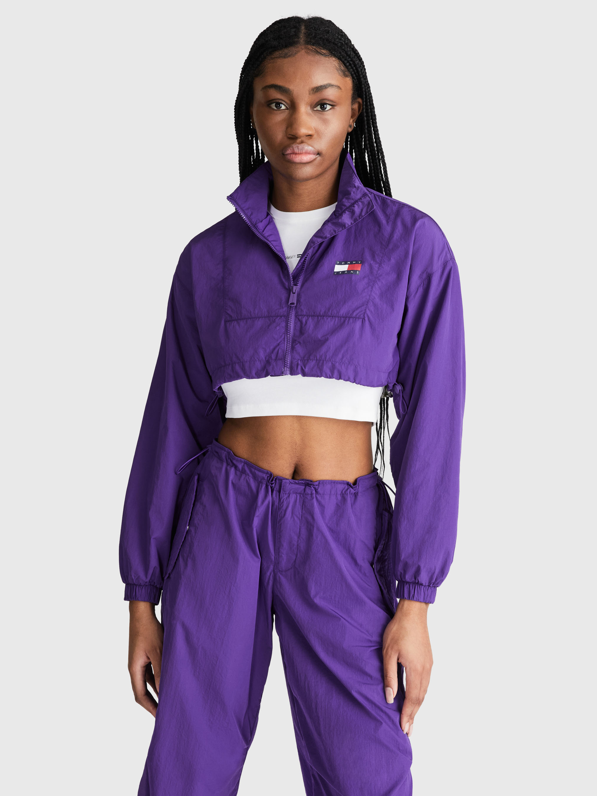 Cropped windbreaker cheap nike