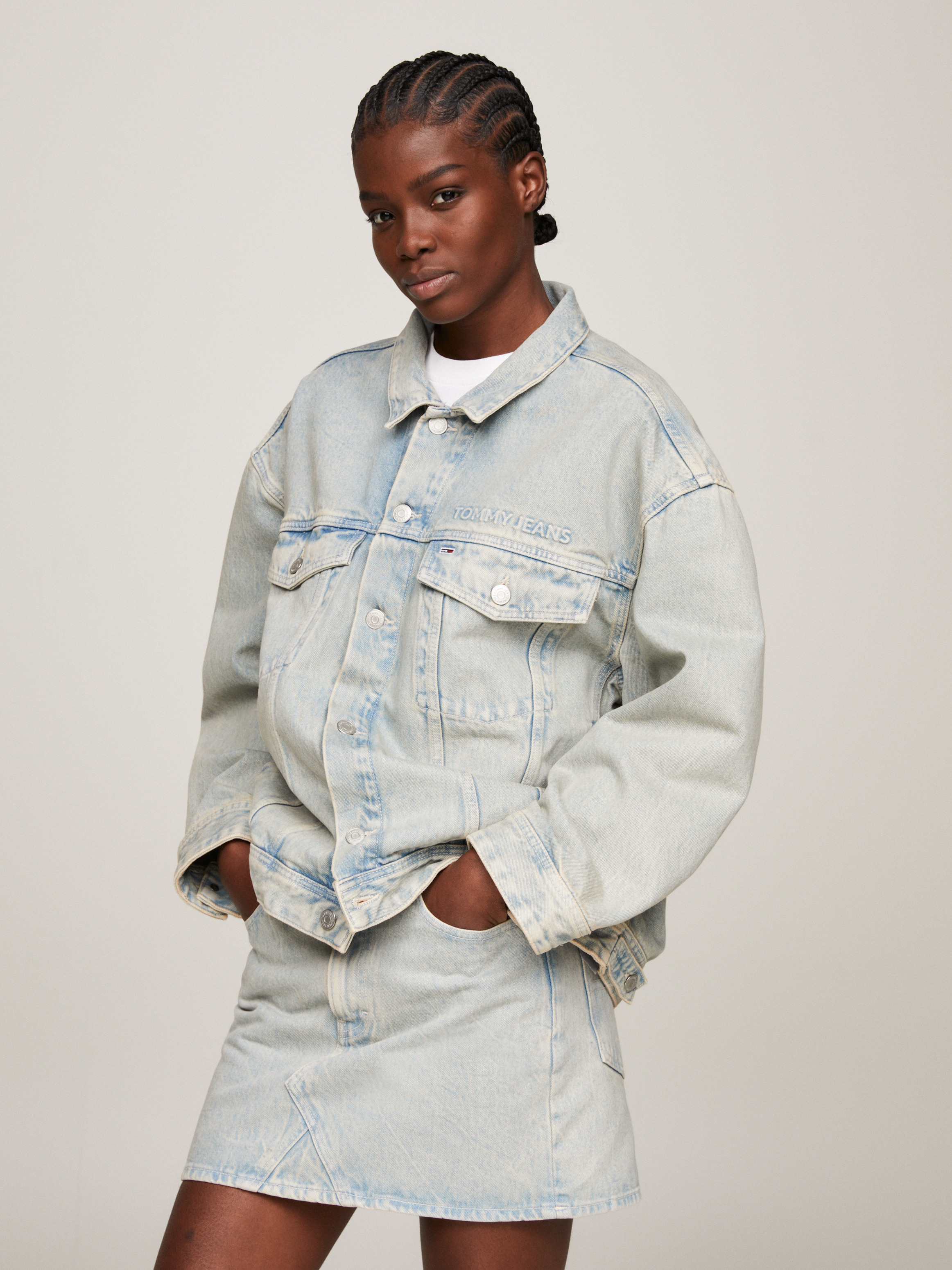 Daisy Oversized Denim Jacket Coats Jackets Tommy Jeans