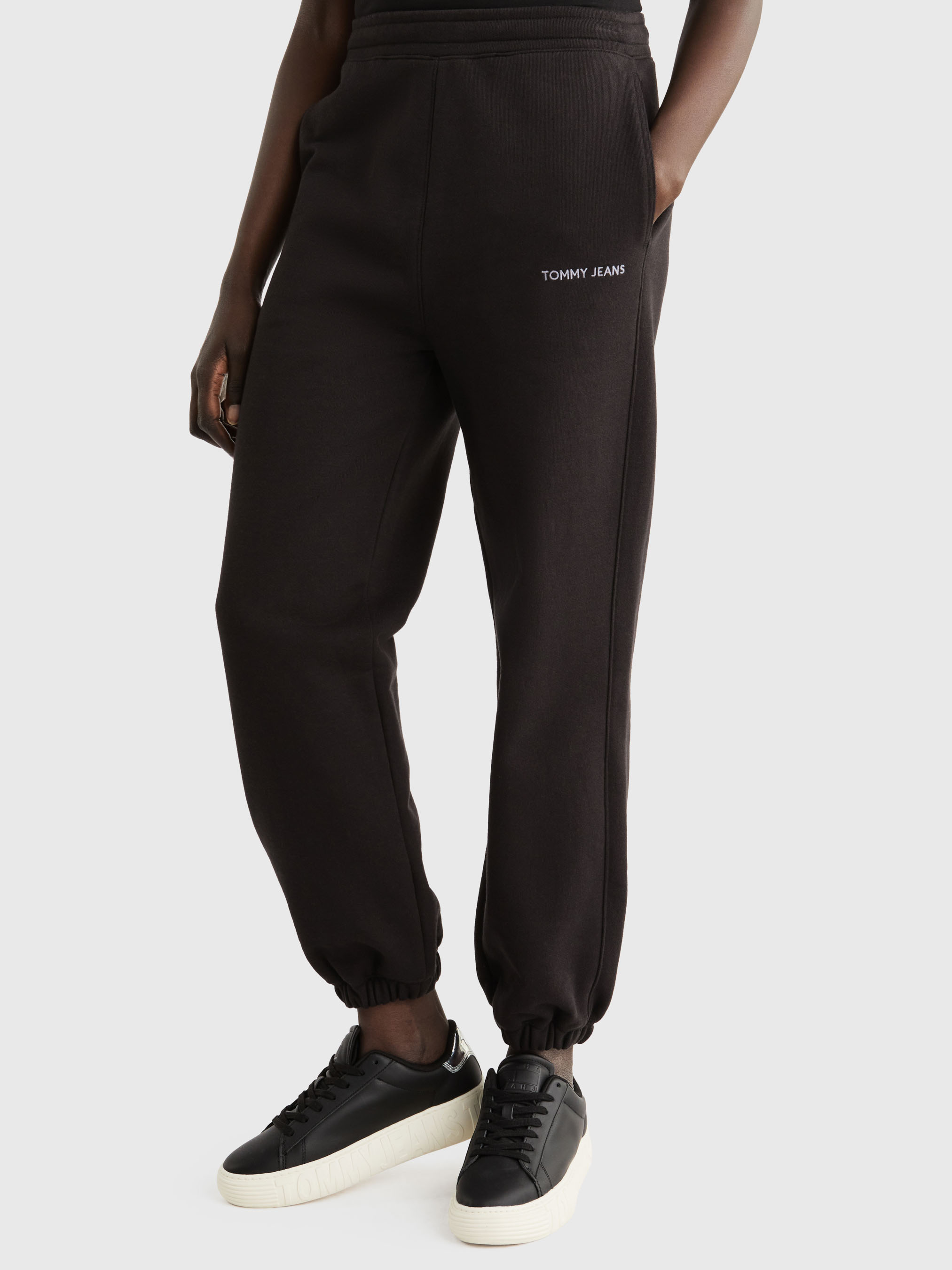 Black tommy fashion hilfiger sweatpants