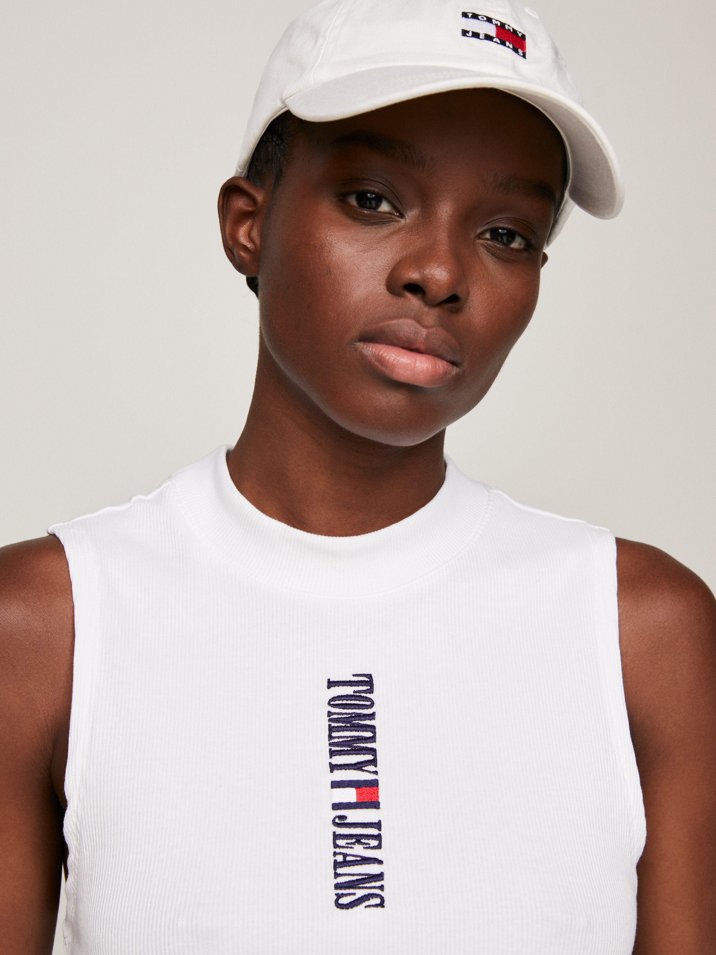 Archive Logo Cropped Tank Top | Tops | Tommy Jeans