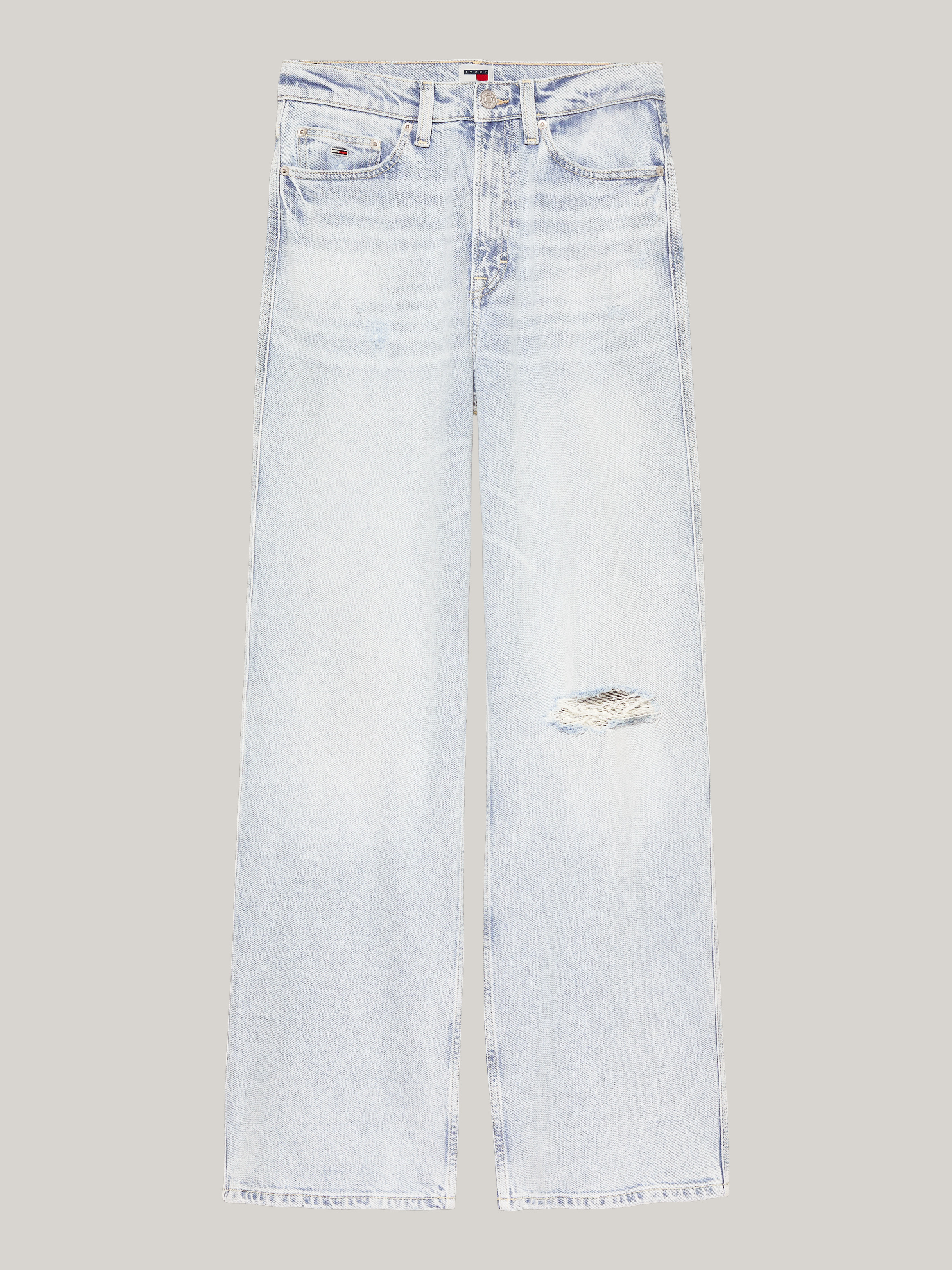 High Rise Wide Leg Distressed Jeans | Jeans | Tommy Jeans